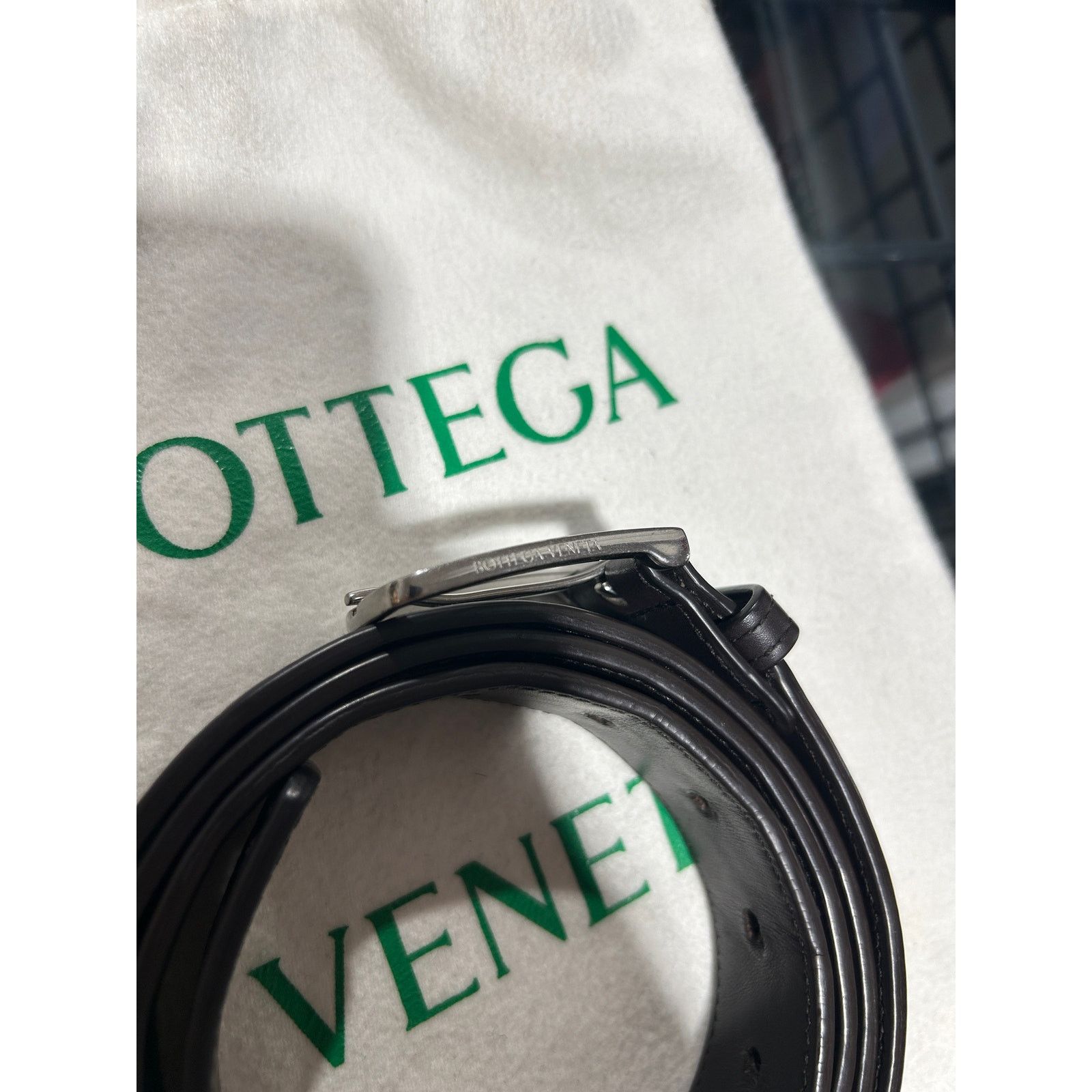 Bottega Veneta BOTTEGA LEATHER BELT SIZE 46 Size 46 - 3 Thumbnail