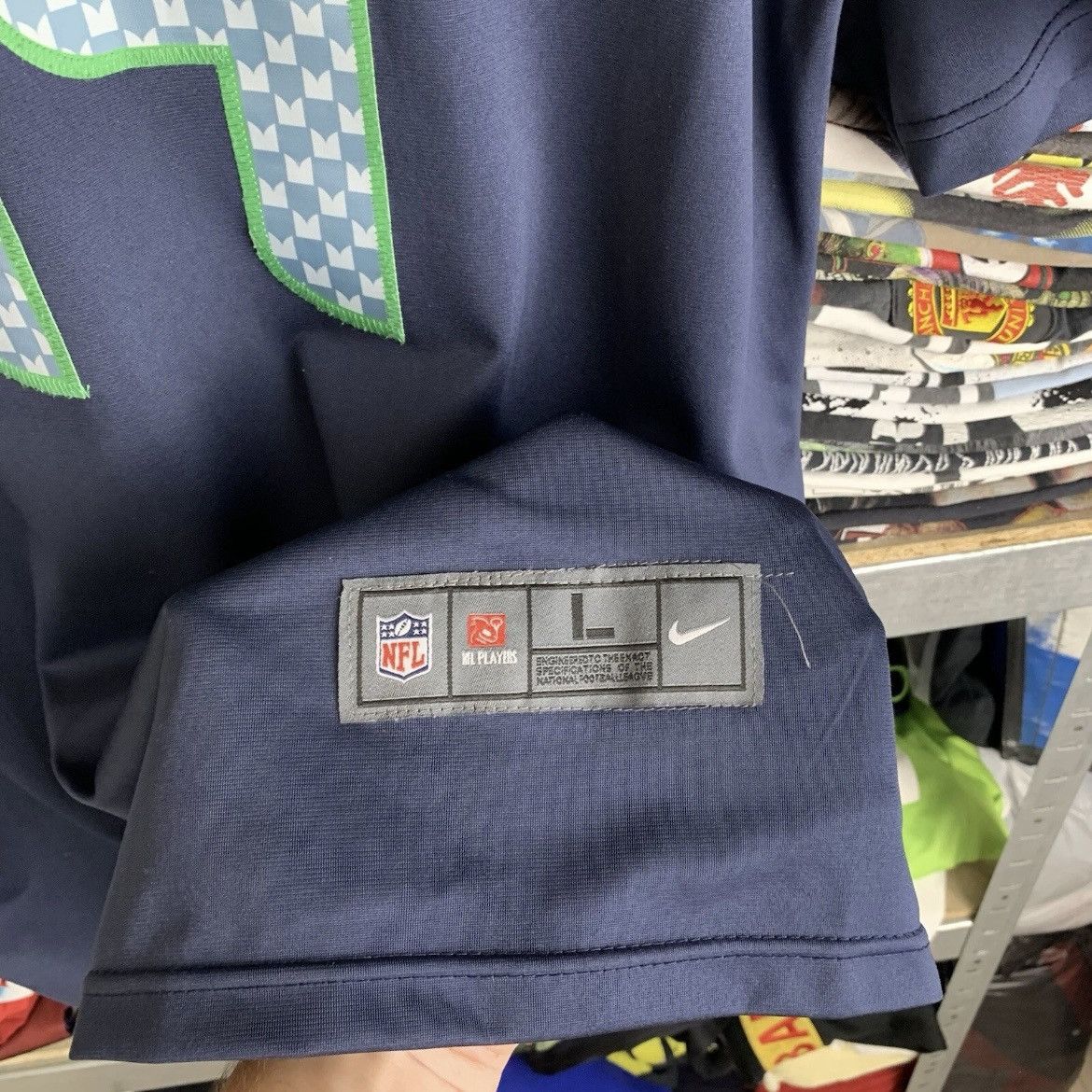 NFL Rare! Metcalf 14 Nike Seattle Seahawks DK NFL Jersey 90s Size US L / EU 52-54 / 3 - 11 Thumbnail