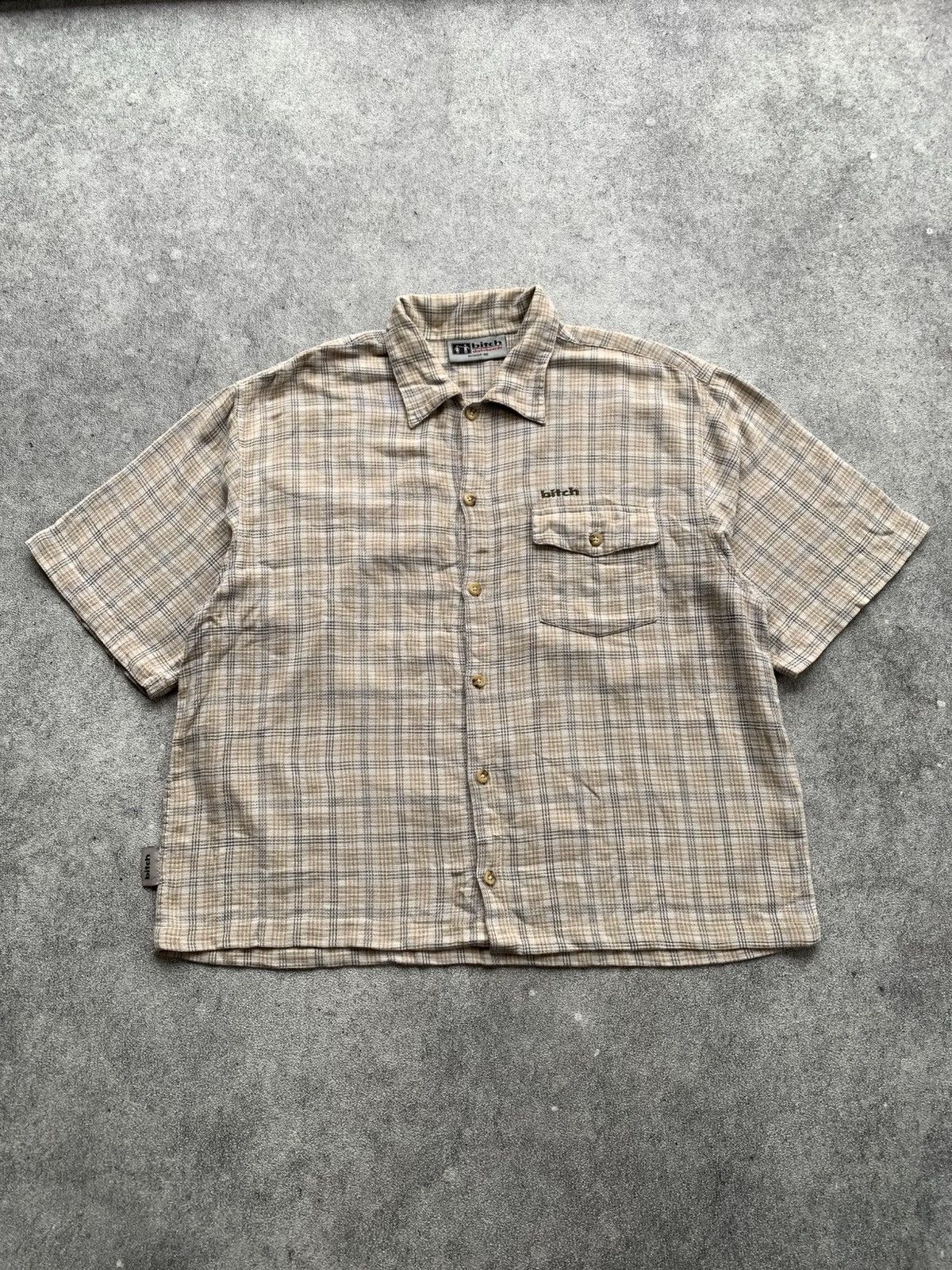 Girl Skateboards × Vintage 90's Bitch Skateboard Short Shirt Size US M / EU 48-50 / 2 - 1 Thumbnail