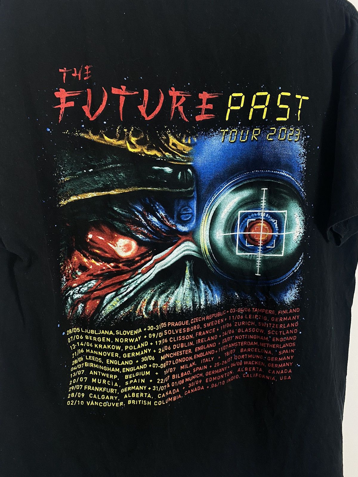 Band Tees Iron Maiden The Future Past Tour 2023 Tee rare y2k Size US L / EU 52-54 / 3 - 8 Thumbnail