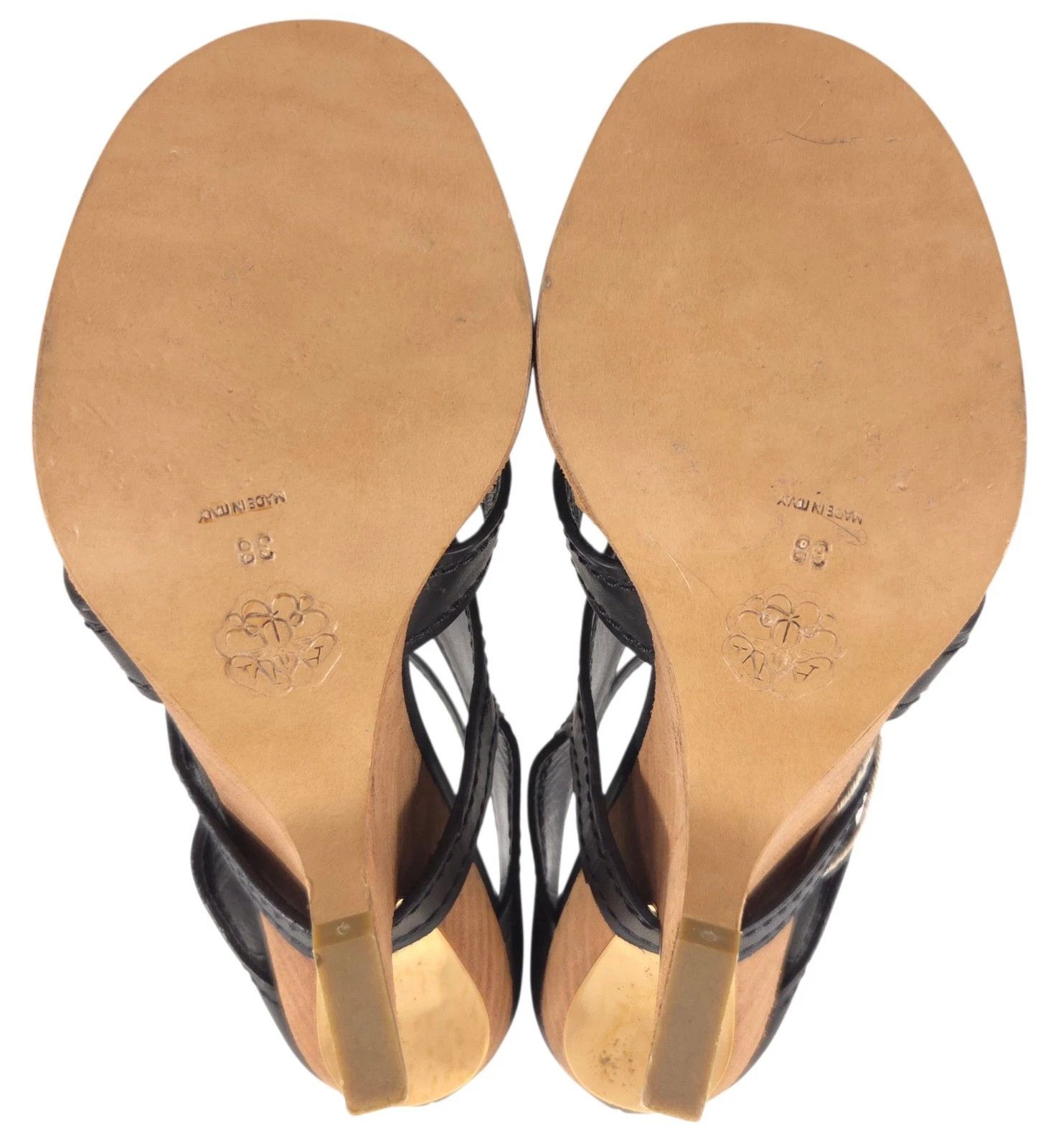 Alexander McQueen Alexander McQueen Sculptural Wood Wedge Sandals US 8 EU 38 Size US 8 / IT 38 - 11 Thumbnail