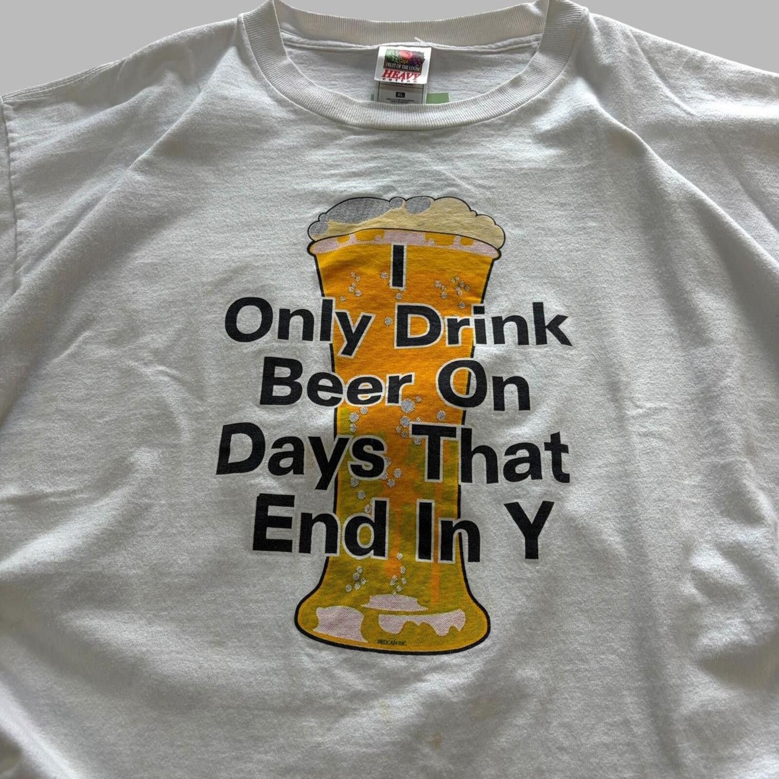 Vintage Beer Humour Tee Size US XL / EU 56 / 4 - 3 Thumbnail