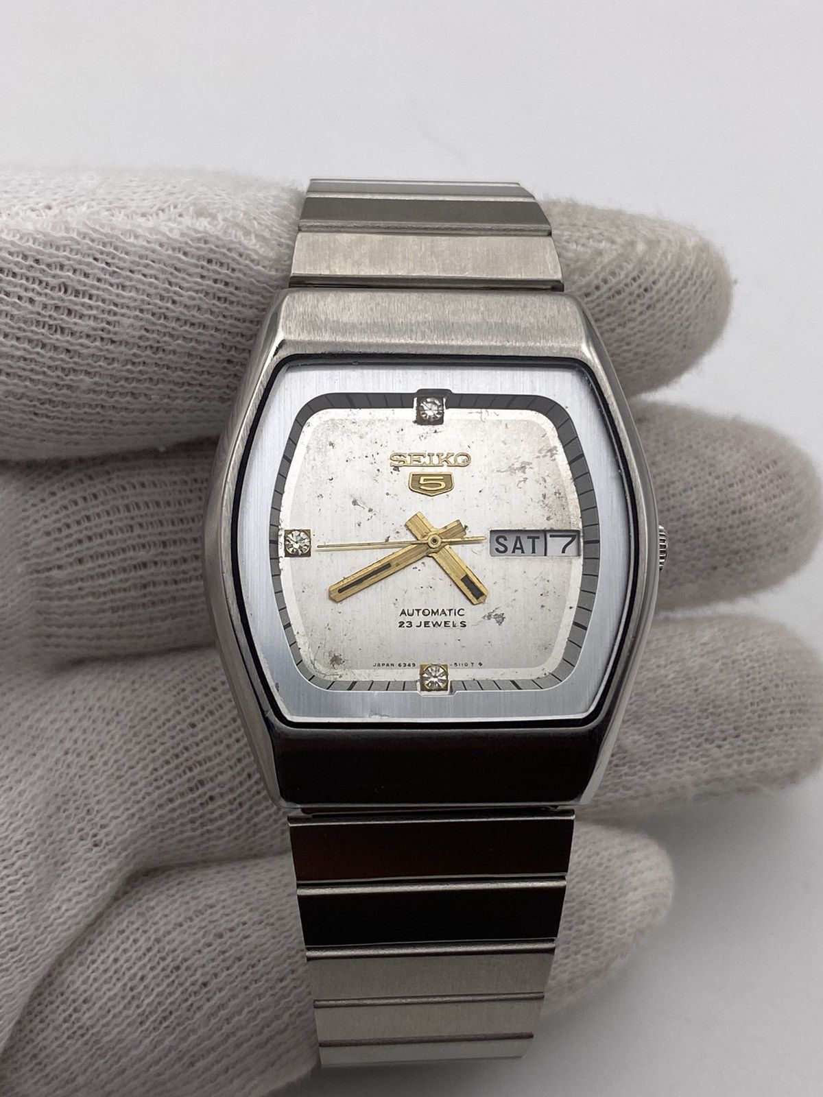 Seiko Seiko 5 Automatic Men’s Watch Vintage Style 35mm Rare Look Size 36 - 7 Thumbnail