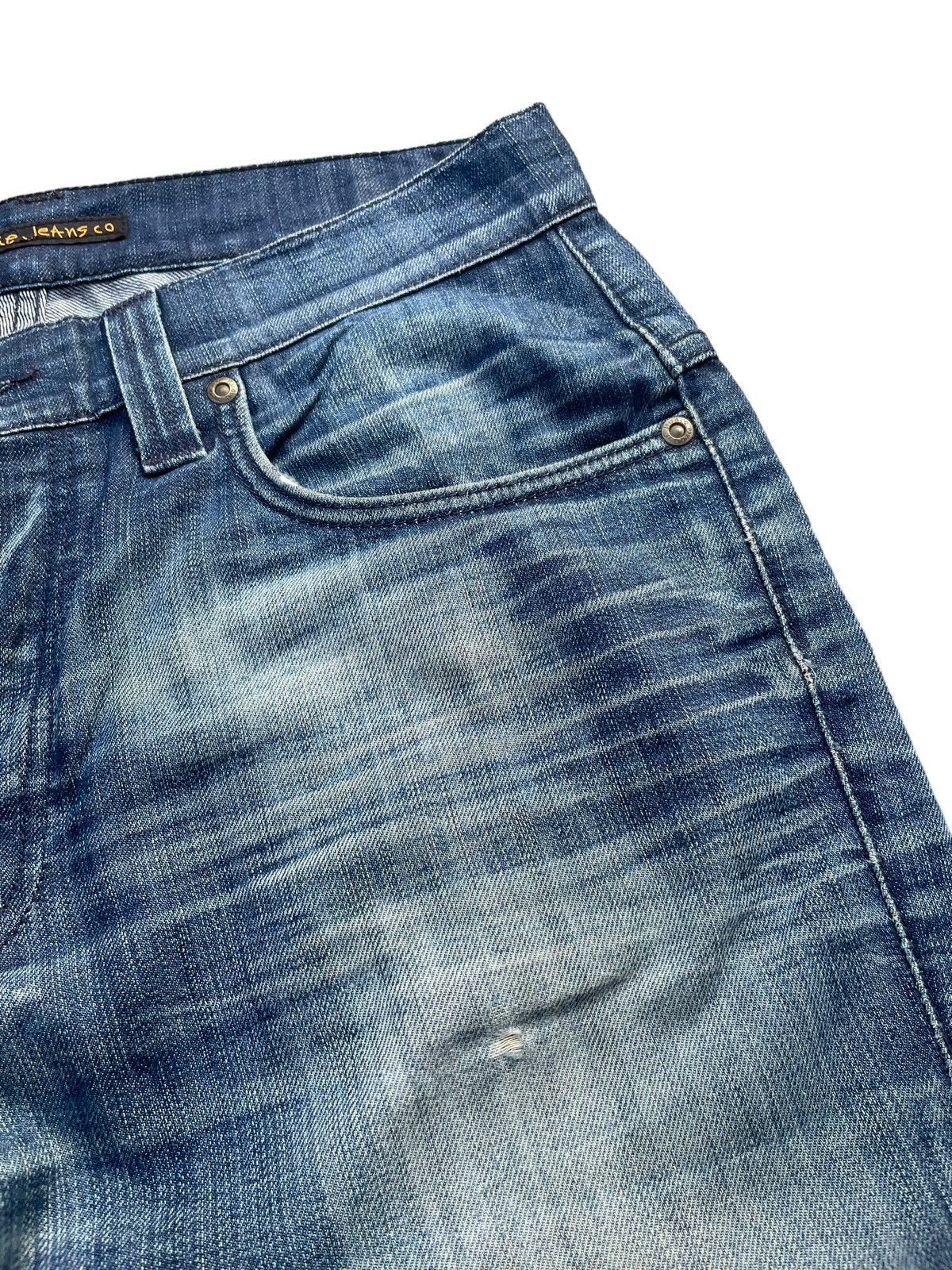 Nudie Jeans Nudie Thin Finn Faded Wash Denim Size US 33 - 4 Thumbnail