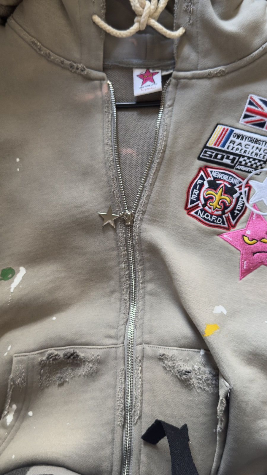 Other OYS PATCHWORK HOODIE Size US S / EU 44-46 / 1 - 2 Thumbnail