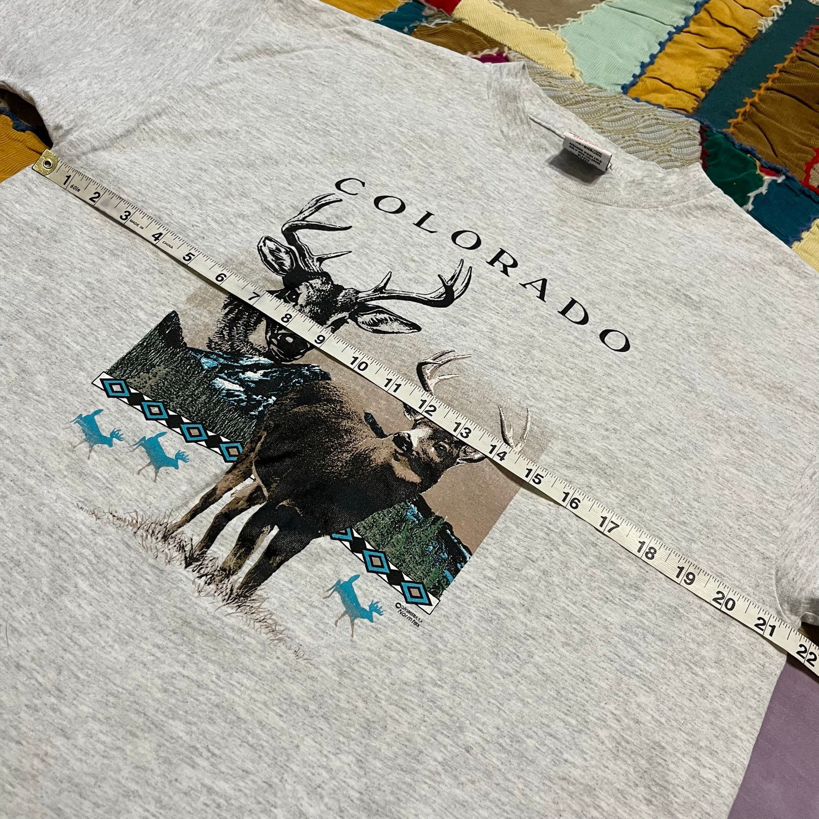 Other Vintage 90s Buck Nature Animal Graphic Grey Shirt Large / XL Size US XL / EU 56 / 4 - 5 Thumbnail