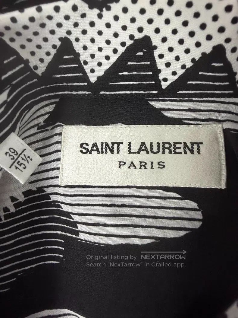 Saint Laurent Paris Saint Laurent Paris Size 39 Mulberry Silk Black and White Size US S / EU 44-46 / 1 - 4 Thumbnail
