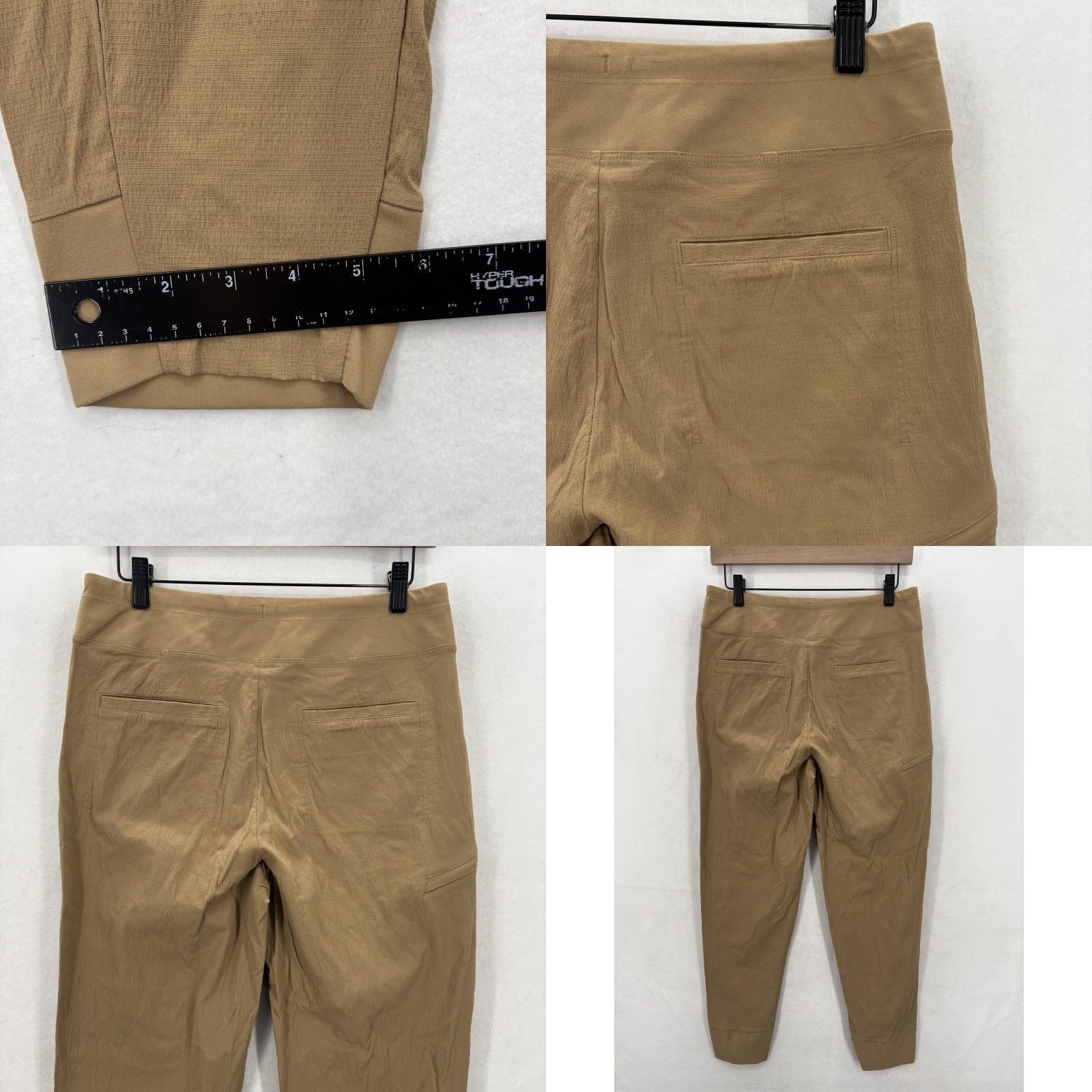 Athleta Athleta Jogger Pants Womens 6 Brown Nylon Spandex Lightweight Tapered Pockets Hiking Travel Yoga Activewear Casual Size 28" / US 6 / IT 42 - 9 Thumbnail
