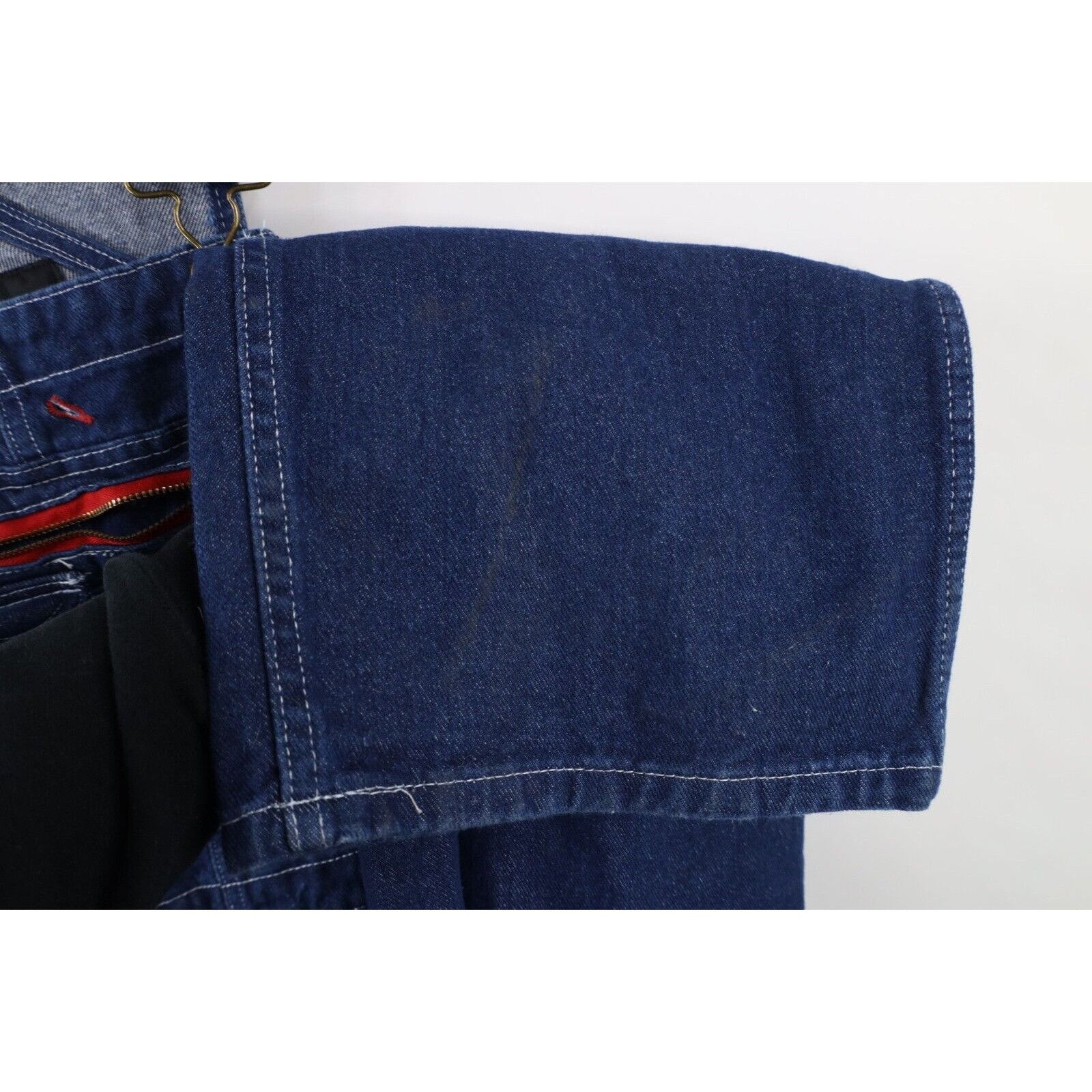 Dickies × Vintage Vintage Y2K Dickies Distressed Wide Leg Dungaree Overalls Size US 30 / EU 46 - 12 Thumbnail