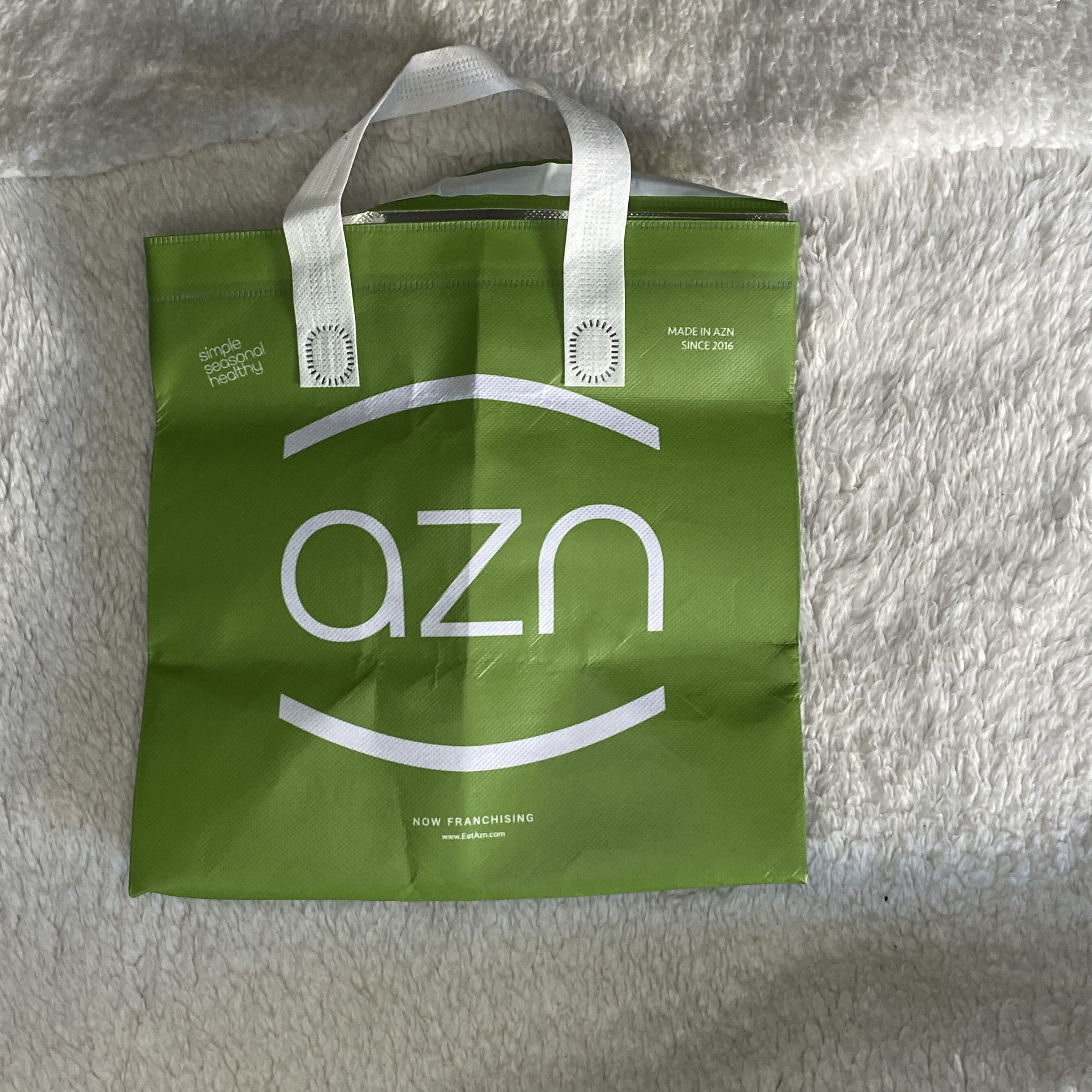 Other AZN Green Reusable Insulated Shopping Tote Bag Size ONE SIZE - 8 Thumbnail