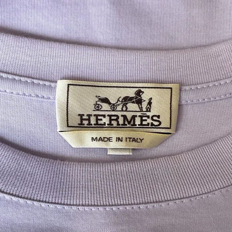 Hermes Hermes Purple embroidered short-sleeved shirt Size M / US 6-8 / IT 42-44 - 5 Thumbnail