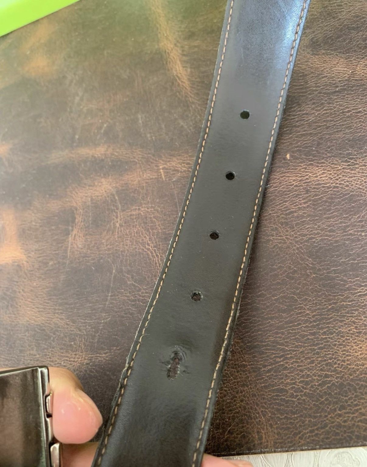 Montblanc Montblanc genuine leather belt. K16 Size ONE SIZE - 6 Thumbnail