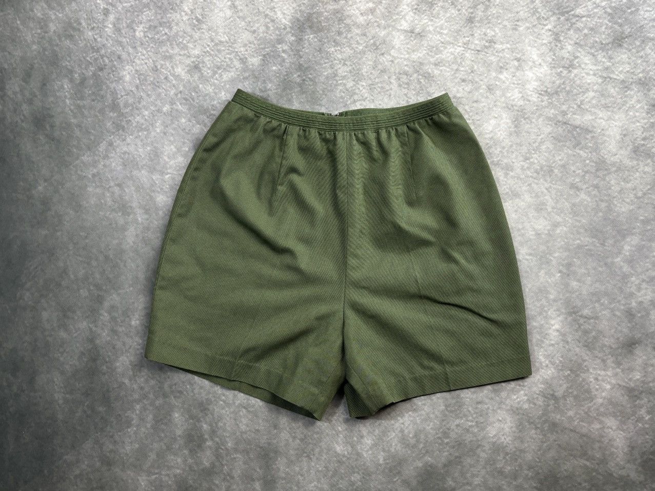 Vintage 1970s Womens Shorts Vintage Summer Koret Perma Press Backzip Size 36" / US 14 / IT 50 - 11 Thumbnail