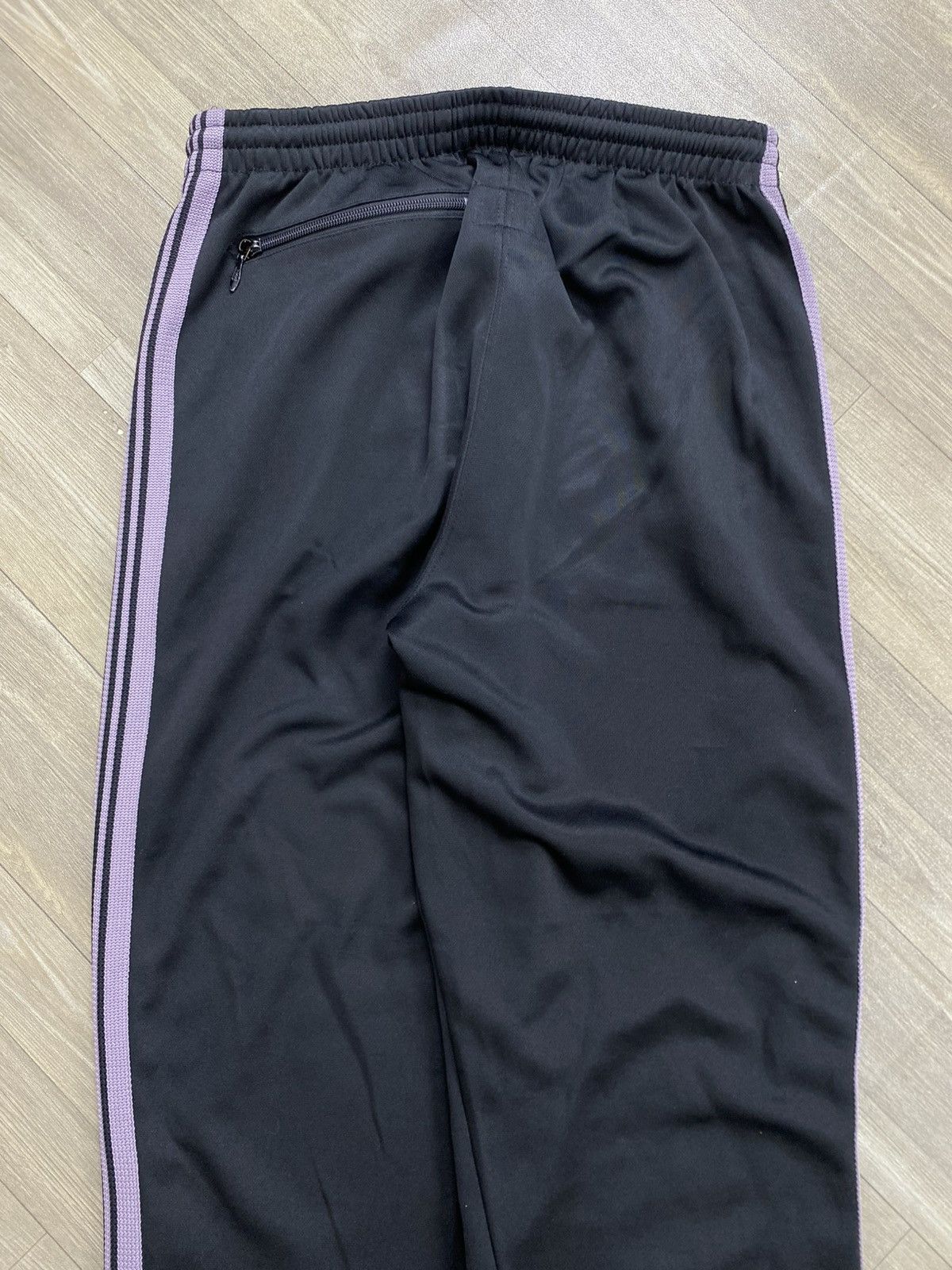 Needles AW17 Needles Poly Smooth Black Purple XL Track Pants Size US 32 / EU 48 - 10 Thumbnail