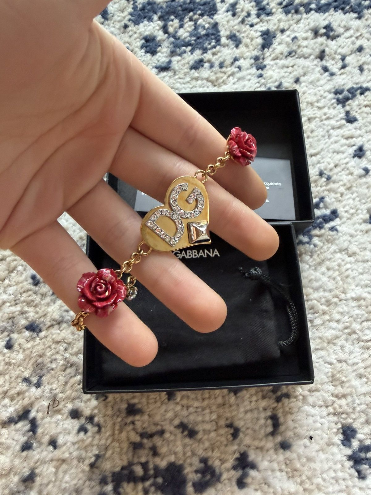 Dolce & Gabbana Dolce & GABBANA heart and DG logo charm bracelet Size ONE SIZE - 2 Thumbnail