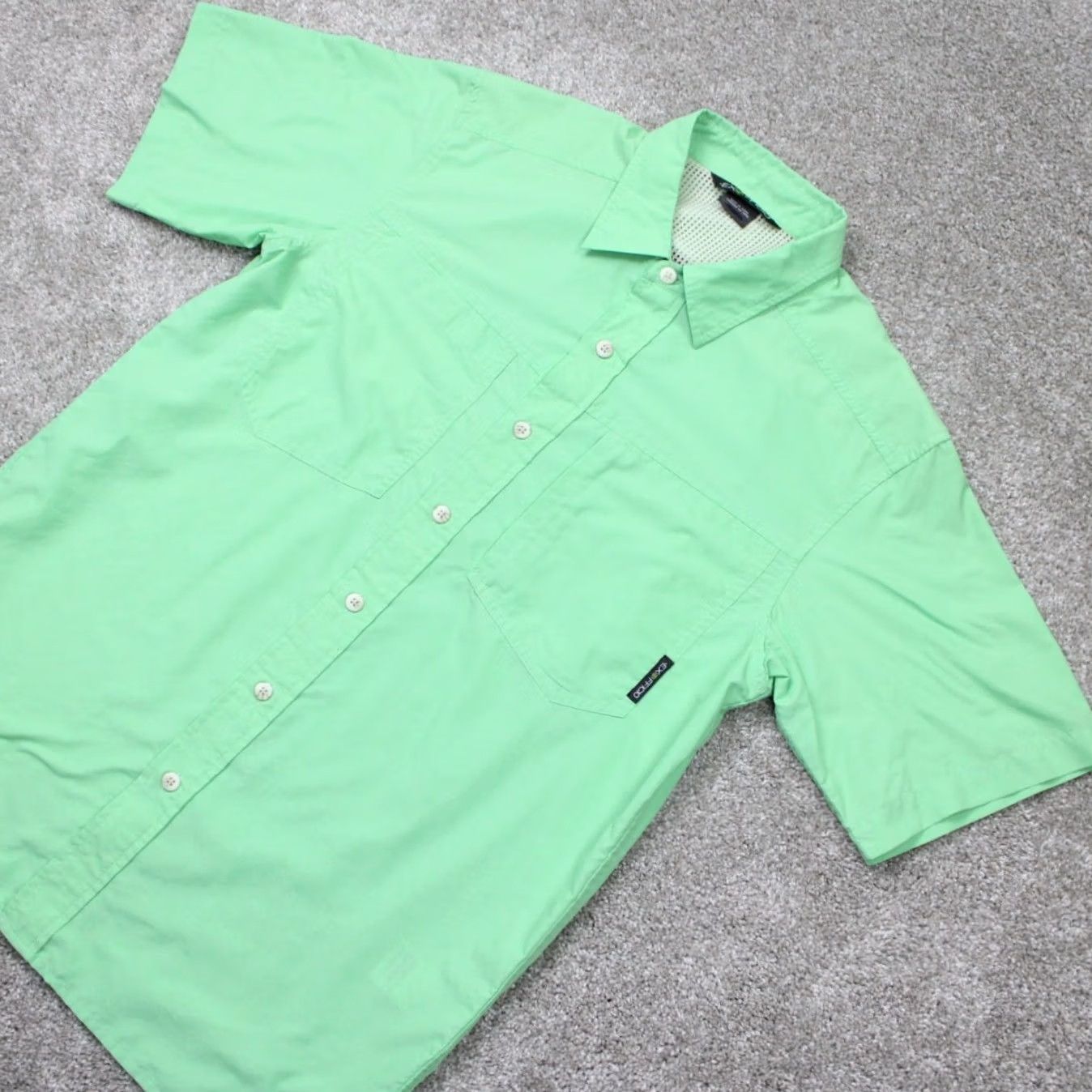 ExOfficio ExOfficio Shirt Womens Medium Green Button-Up Short Sleeve Nylon/Polyester Breathable Ventilated Outdoor Casual Size M / US 6-8 / IT 42-44 - 3 Thumbnail