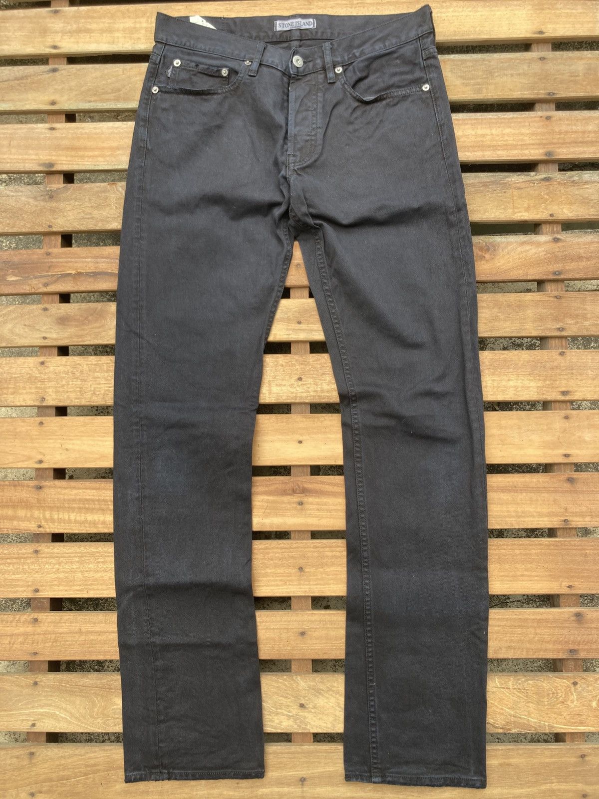Massimo Osti Archive Stone Island Blue Black Casual Jeans Size US 32 / EU 48 - 3 Thumbnail