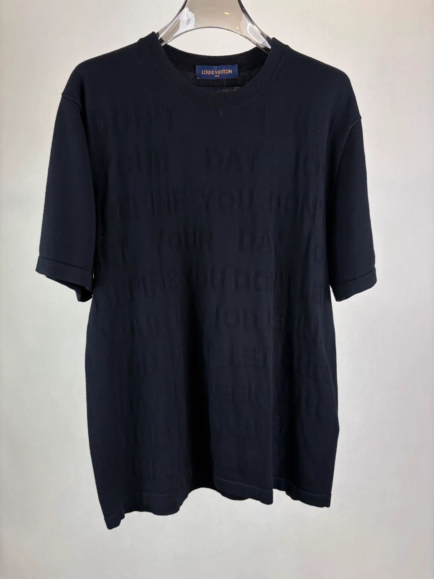 Louis Vuitton LOUIS VUITTON Black Barrage Knit Short Sleeve K1 Size US XXL / EU 58 / 5 - 1 Thumbnail