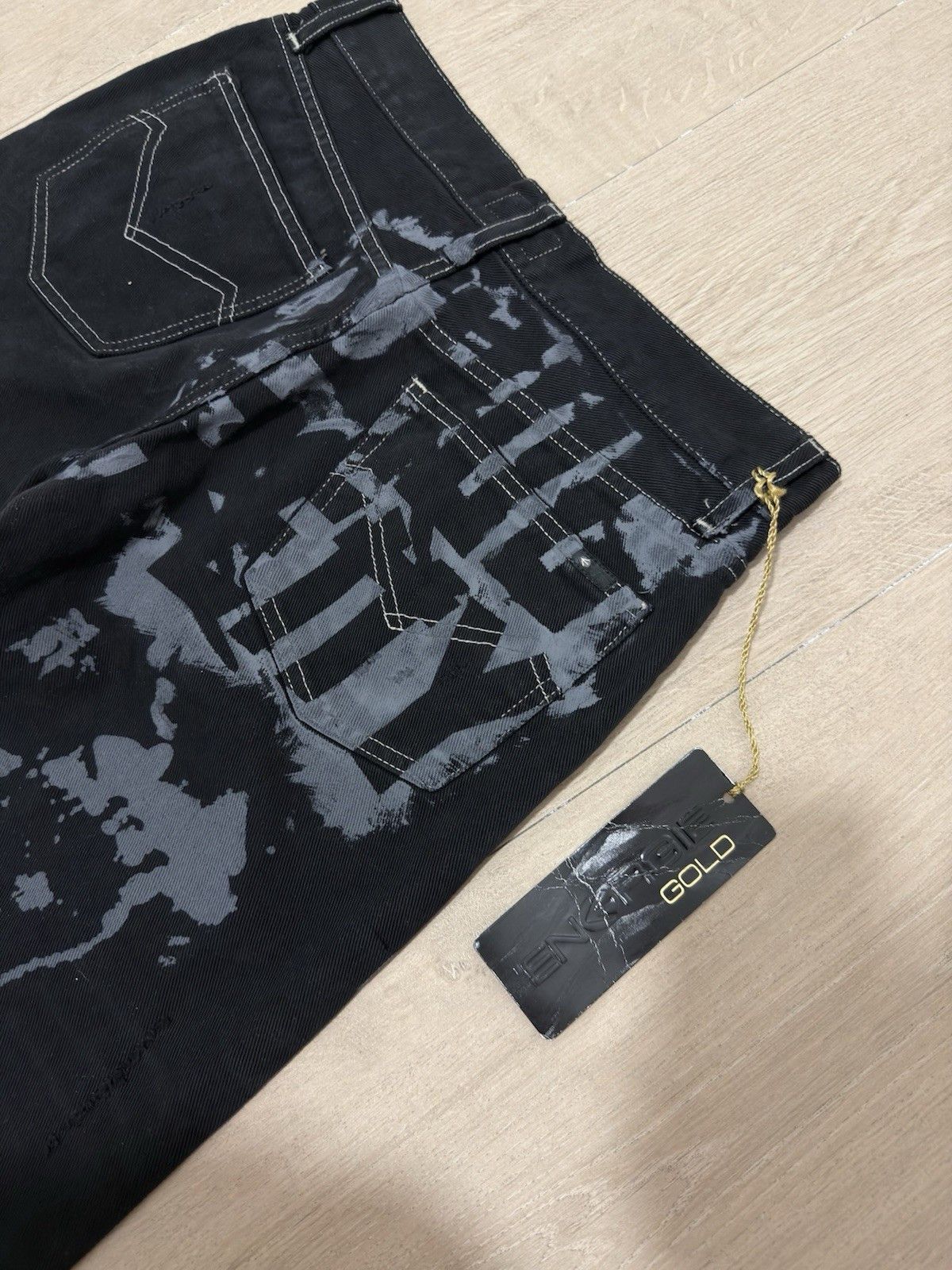 Energie Energie Mens Jeans Trousers Paint Print y2k Distressed Mens Size US 30 / EU 46 - 12 Thumbnail