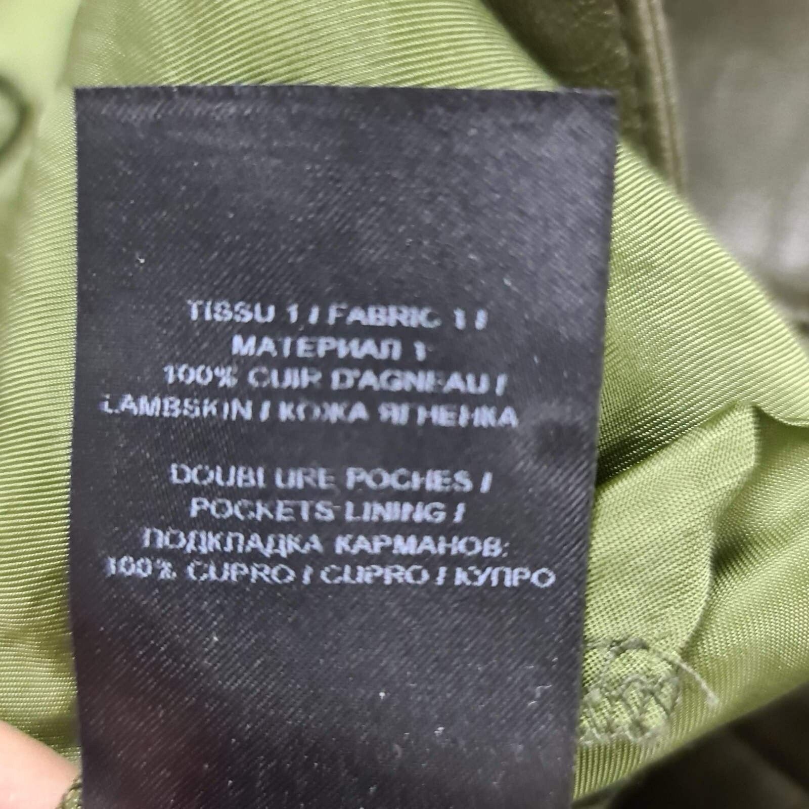 Balmain NWT Balmain Khaki Leather Slim Pants Sz.42 Size 30" / US 8 / IT 44 - 9 Thumbnail