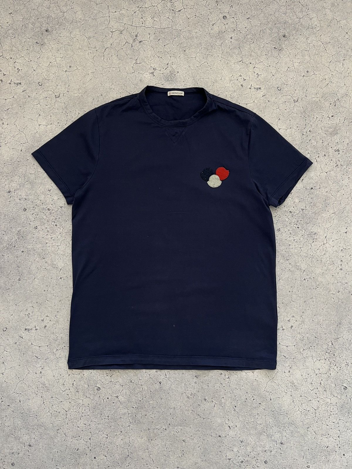 Moncler Moncler Maglia Double Logo Tee Shirt Grailed