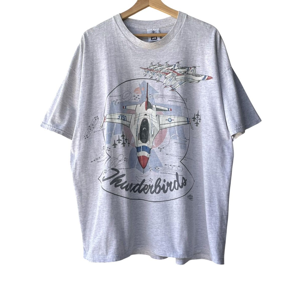 Vintage US Army USAF Thunderbird Vintage 1993 World Tour Tee Size US XXL / EU 58 / 5 - 1 Thumbnail