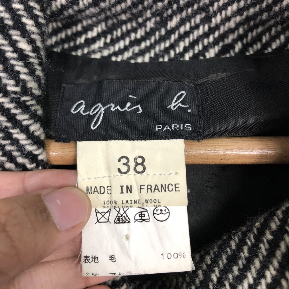 🔥WOOL HERRINGBONE GOWNS HALF AGNES B. PARIS