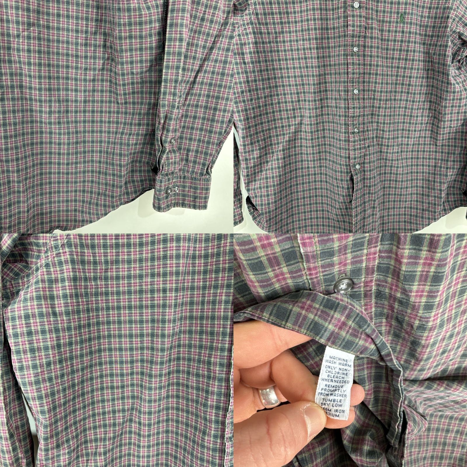 Polo Ralph Lauren VINTAGE Polo Ralph Lauren Mens Classic Fit Shirt XL Plaid Long Sleeve Button-Up Size US XL / EU 56 / 4 - 8 Thumbnail