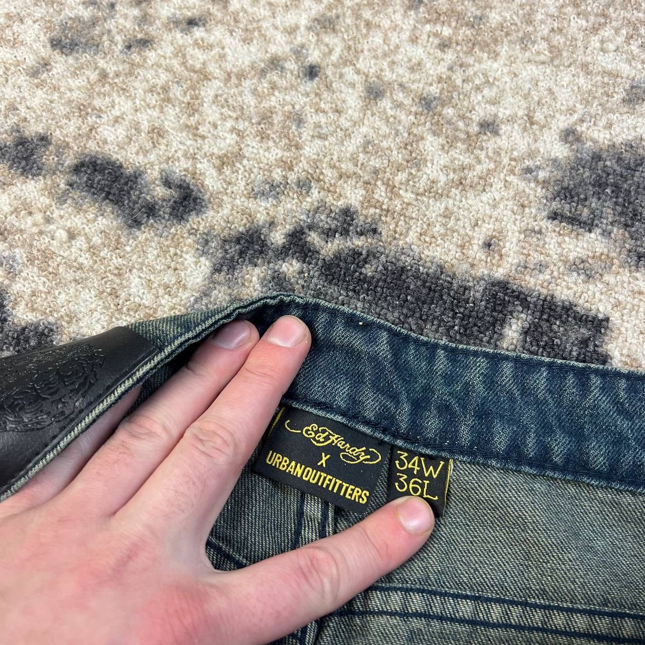 Ed Hardy Ed Hardy x Urban Outfitters Japanese Dragon Baggy Jeans Size US 34 / EU 50 - 7 Thumbnail