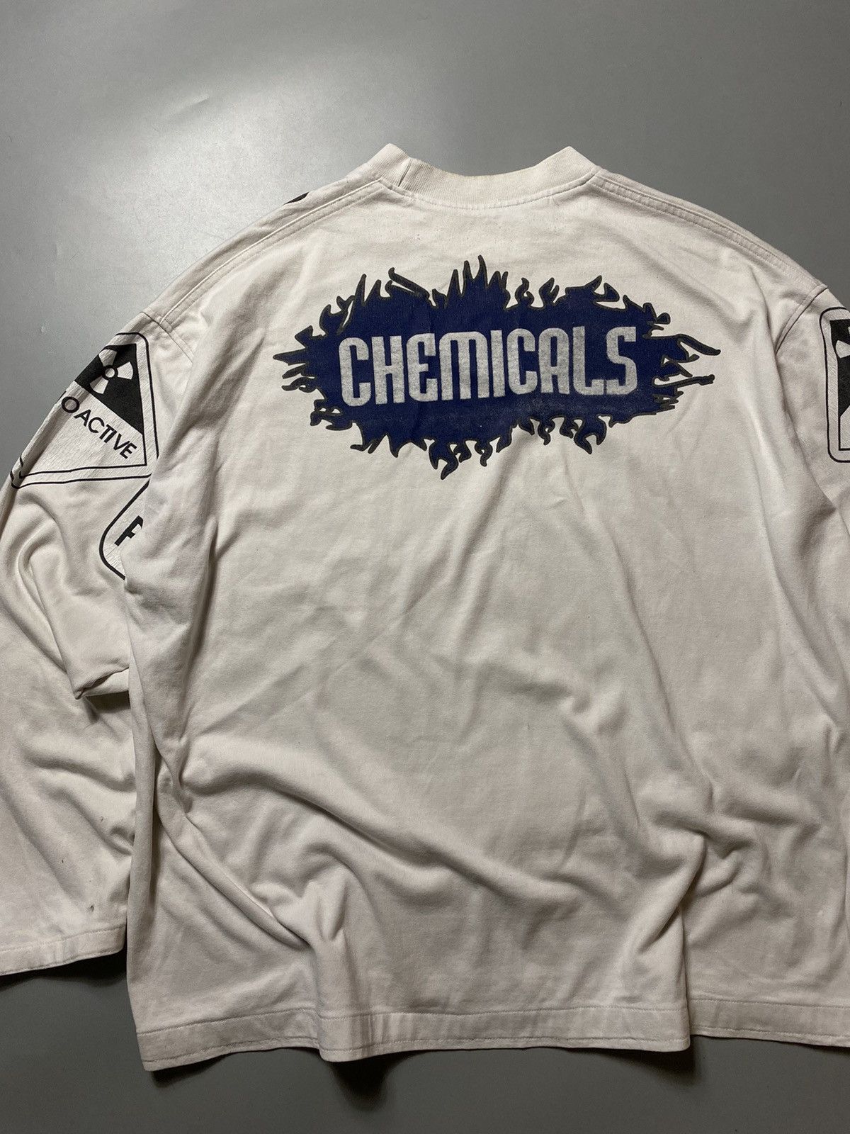 Vintage RARE❗️90s Chemical y2k long sleeve opium print Size US XL / EU 56 / 4 - 9 Thumbnail