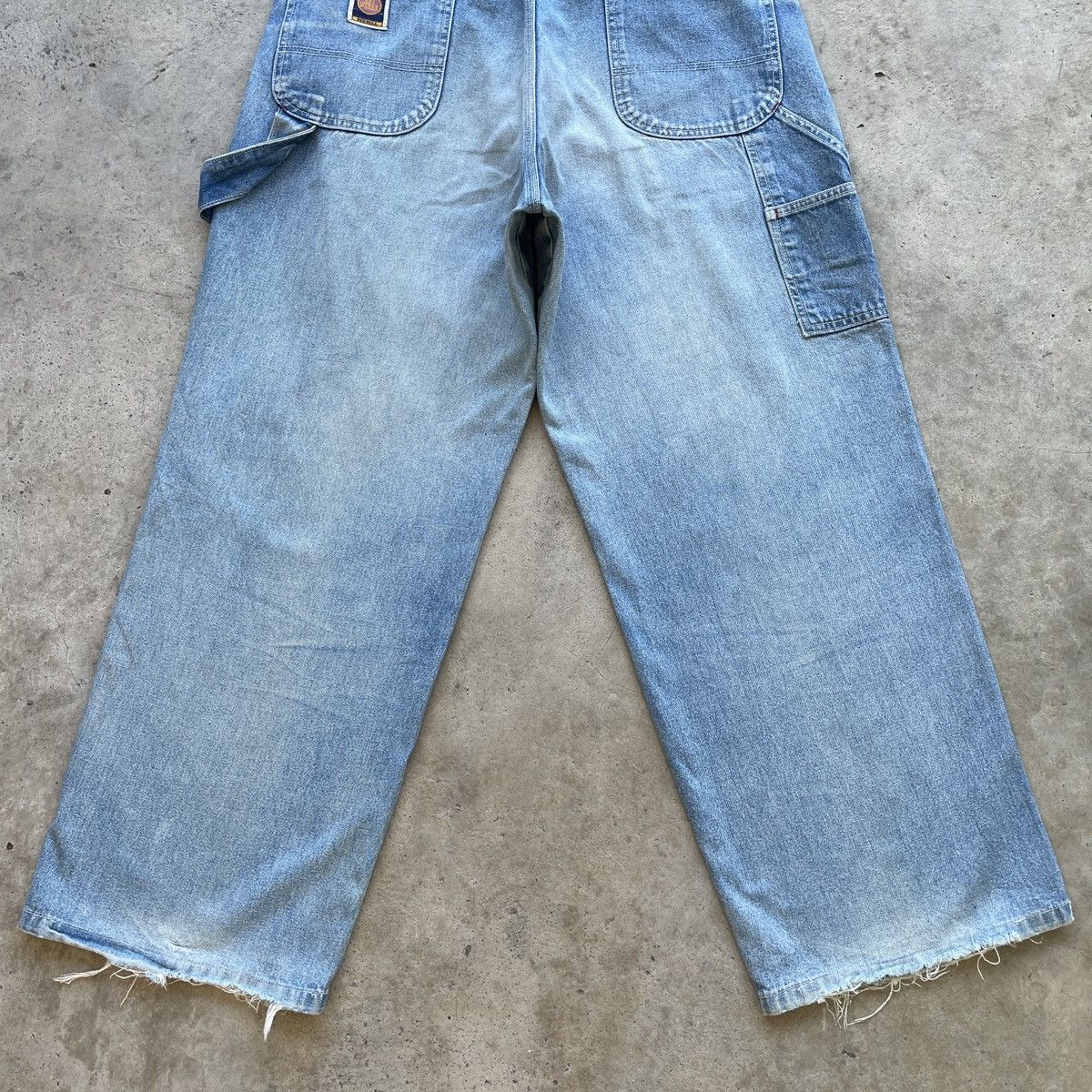 Japanese Brand Vintage Japanese Faded Baggy Jeans Denim Pants Workwear W33 Size US 33 - 11 Thumbnail