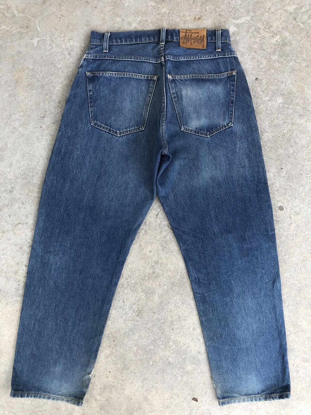 Stussy Stussy Baggy Jeans Distressed Jeans Size US 31 - 1 Thumbnail