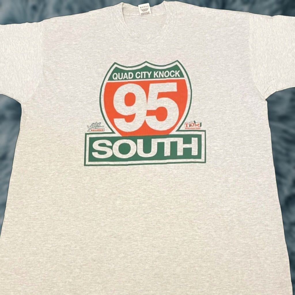 Vintage VINTAGE 90s Quad City Knock 95 South Whoot There It Is Rap Tee Shirt XL Gray Mens Short Sleeve T-Shirt Hip Hop 90s Freaknik Size US XL / EU 56 / 4 - 1 Thumbnail
