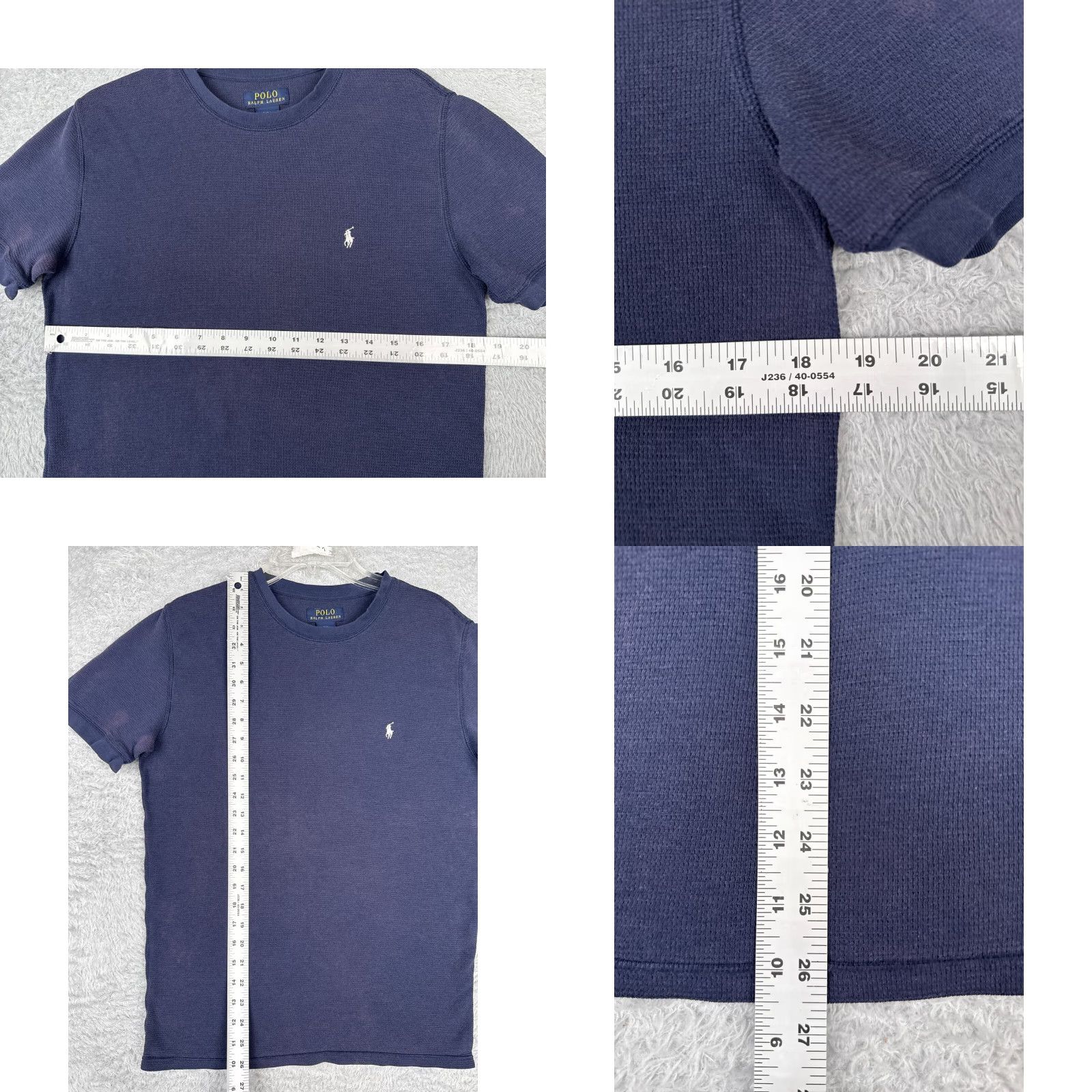 Polo Ralph Lauren VINTAGE Polo Ralph Lauren Men’s T-Shirt Crew Neck Short Sleeve Cotton Blend Blue All Seasons Size L / US 10 / IT 46 - 8 Thumbnail