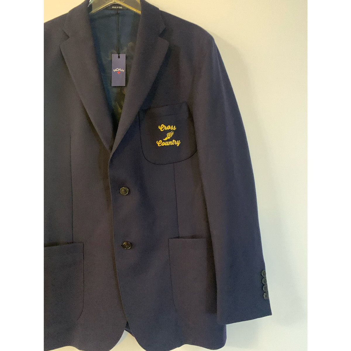 Noah NOAH CROSS COUNTY EMBROIDERED LOGO BLAZER JACKET Size 40R - 14 Thumbnail