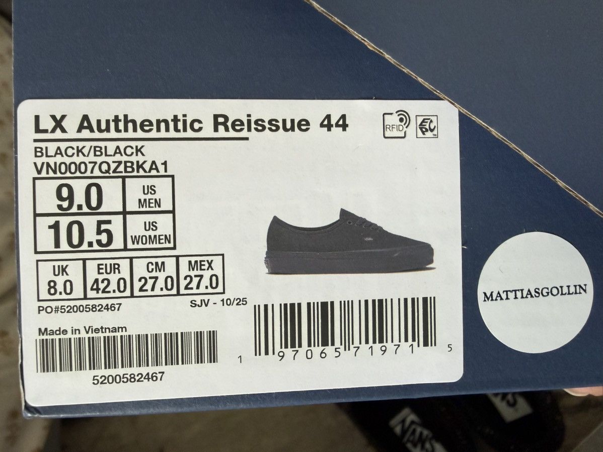 Vans Vans "AUTENTICHE" Black Sapphire by Mattias Gollin Size US 9 / EU 42 - 8 Thumbnail