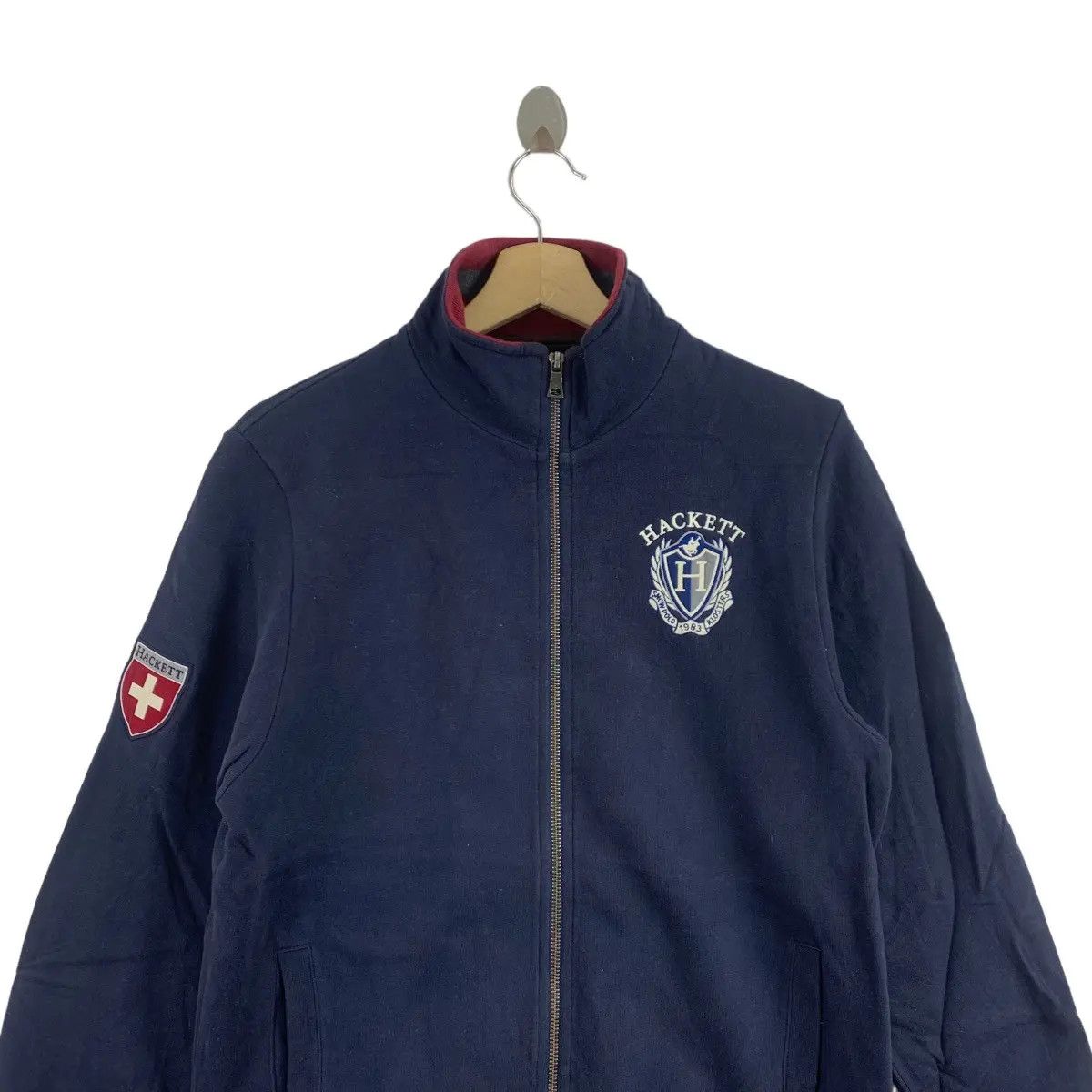 Hackett Vintage HACKETT LONDON KLOSTERS Snow Polo Zipper Sweater Size US S / EU 44-46 / 1 - 2 Thumbnail