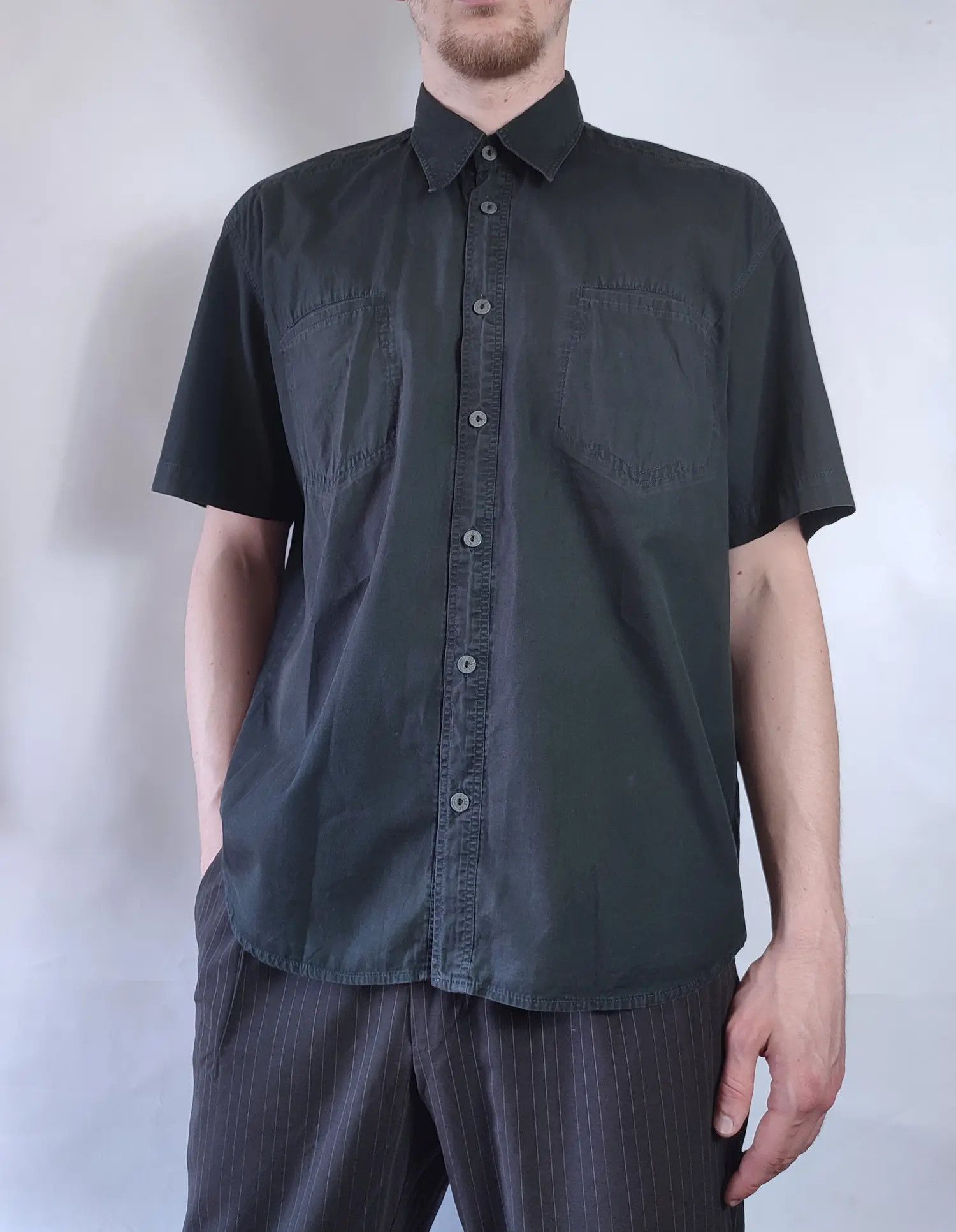 Versace Jeans Couture × Vintage Vintage Versace faded metal button shirt Size US L / EU 52-54 / 3 - 3 Thumbnail