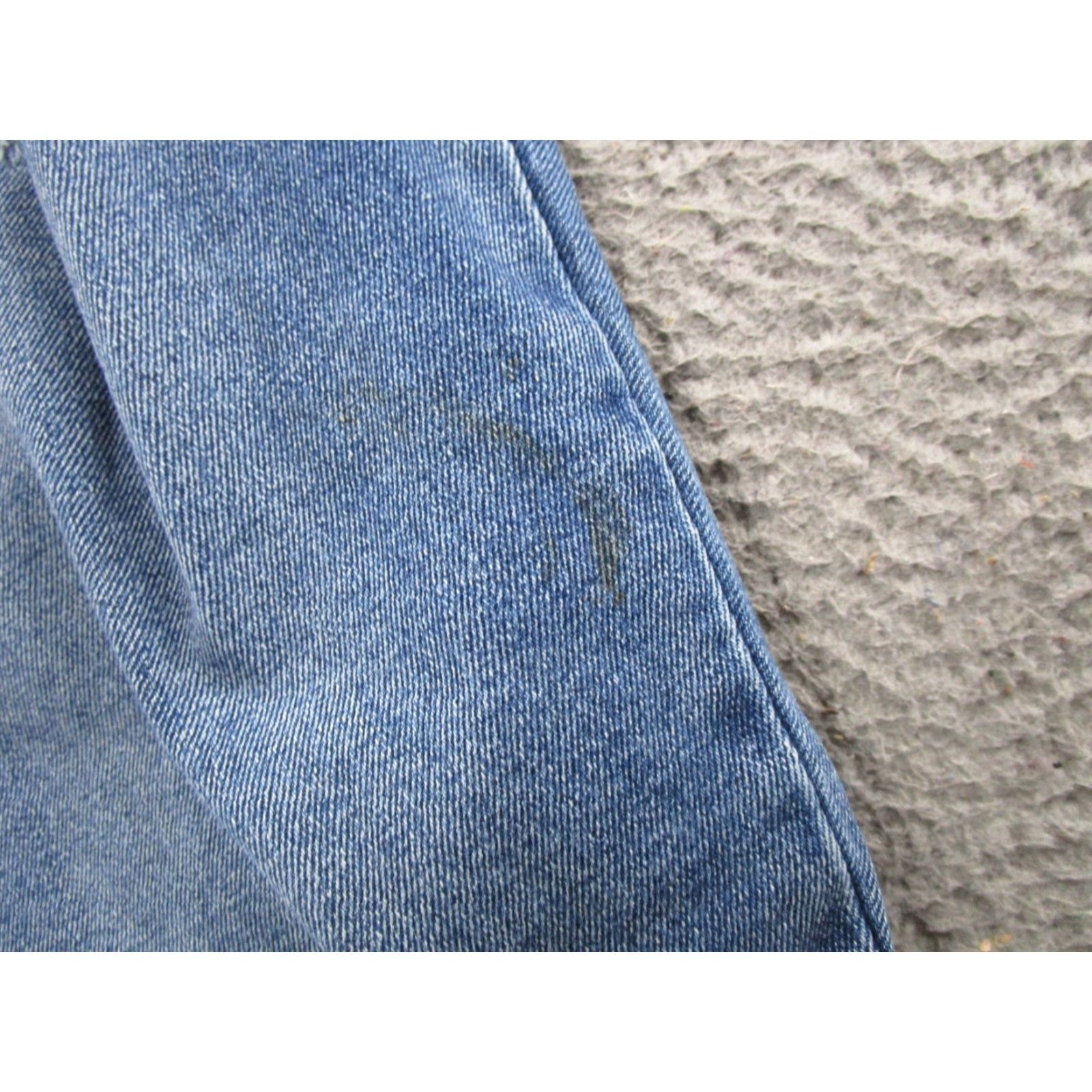 Vintage Maurices Women's Jeans Button Fly High Rise Blue Stretch Denim Ankle SZ 22W Read Size 40" / US 18 - 3 Thumbnail