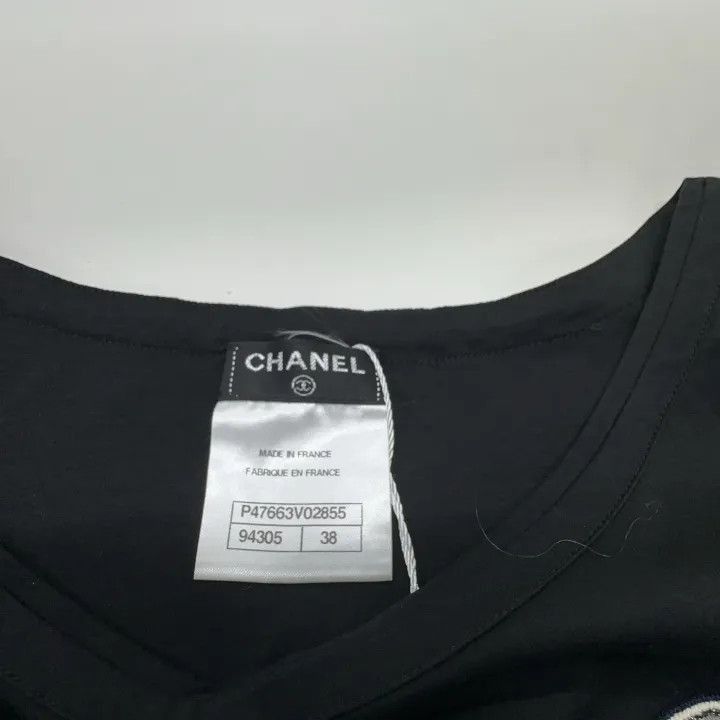 Chanel Chanel Casual Solid Short Sleeve Top Size M / US 6-8 / IT 42-44 - 3 Thumbnail