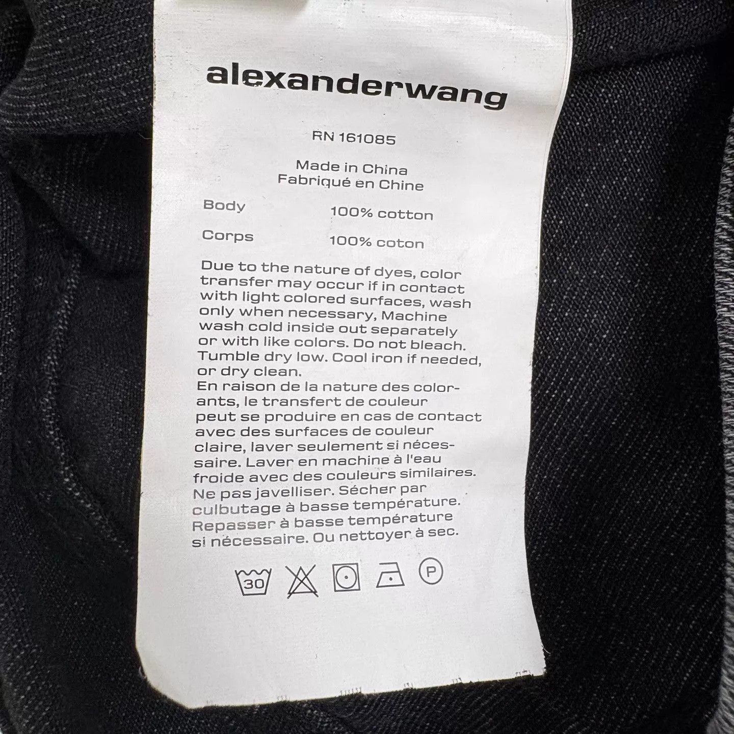 Alexander Wang Alexanderwang EZ mid-waist logo pocket denim jean 29 Size US 29 - 5 Thumbnail