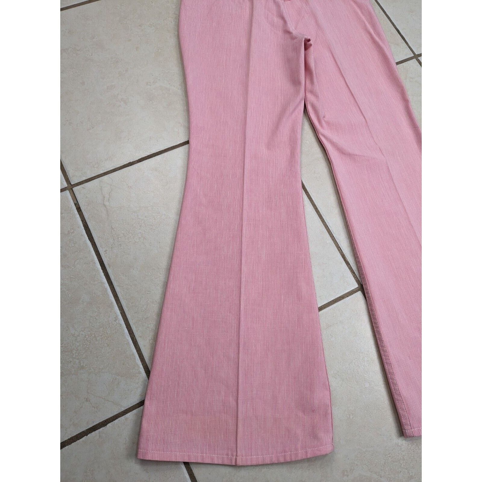 Wrangler Vtg 70s Wrangler Bell Bottom Flare Jeans Juniors 13 Pink USA Size 32" / US 10 / IT 46 - 18 Thumbnail
