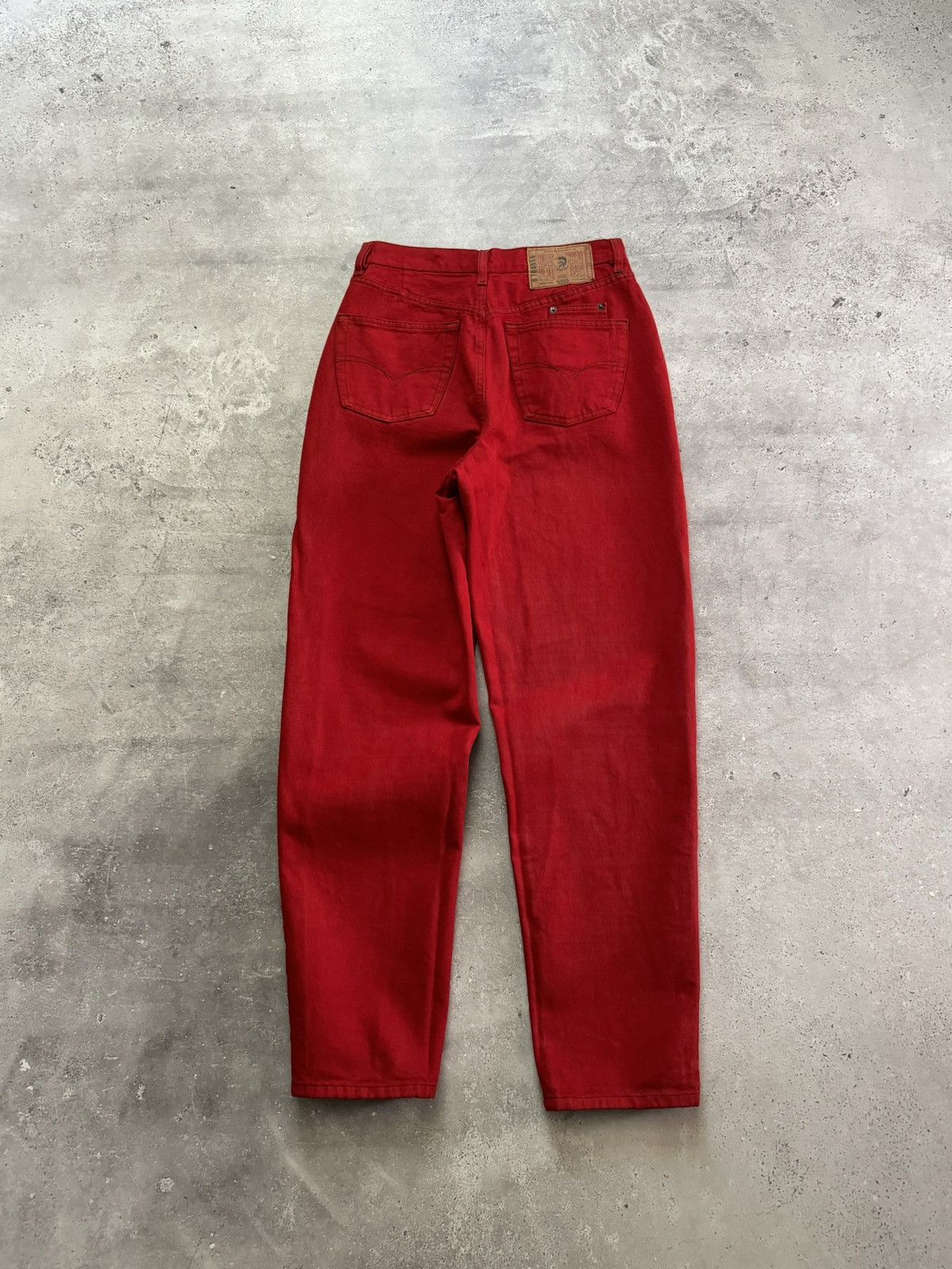 Diesel × Vintage Vintage Y2K Diesel High Waist Opium Red Jeans Pants Size US 33 - 7 Thumbnail