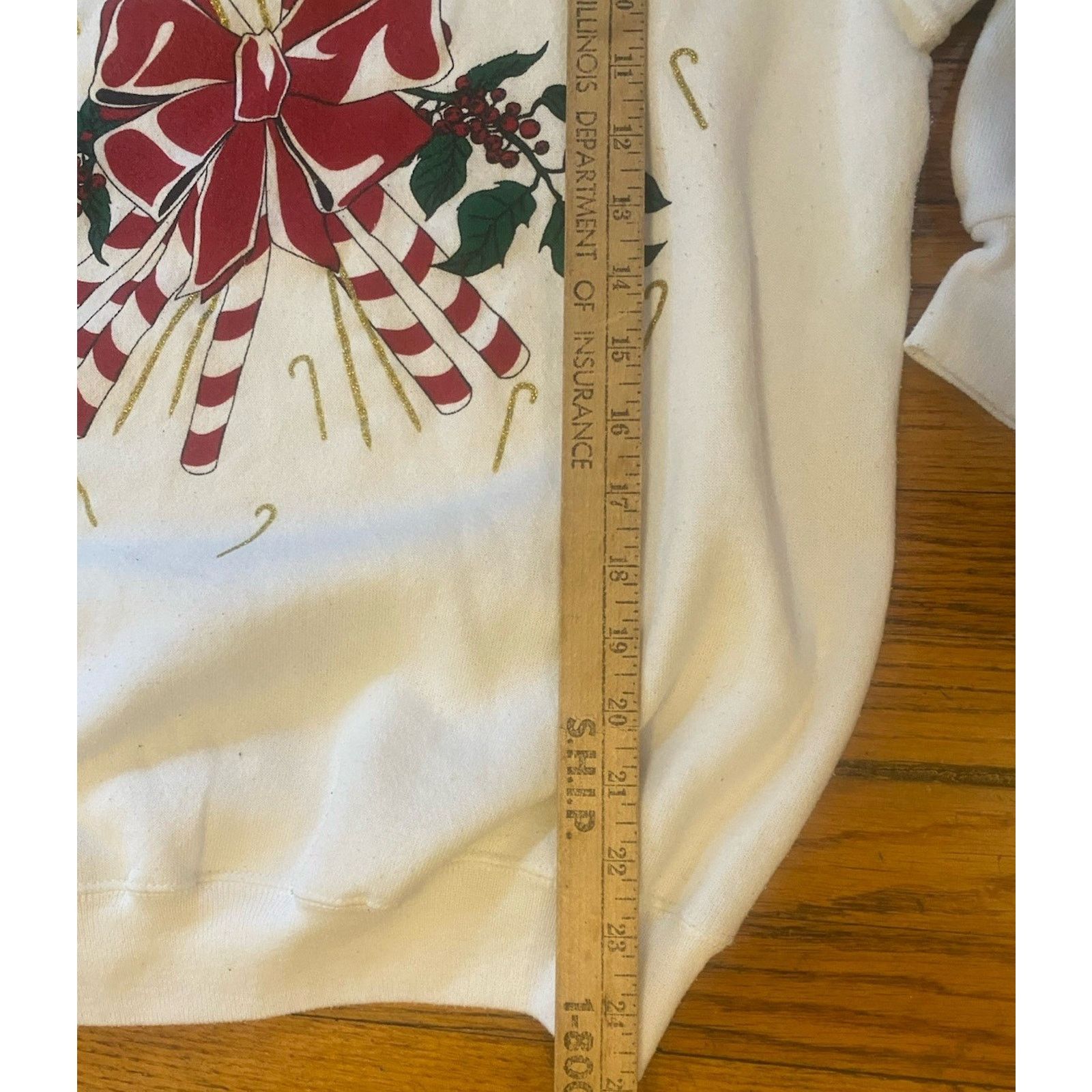 Hanes VTG Hanes Christmas Candy Cane Sweatshirt USA Women’s XL Size XL / US 12-14 / IT 48-50 - 7 Thumbnail