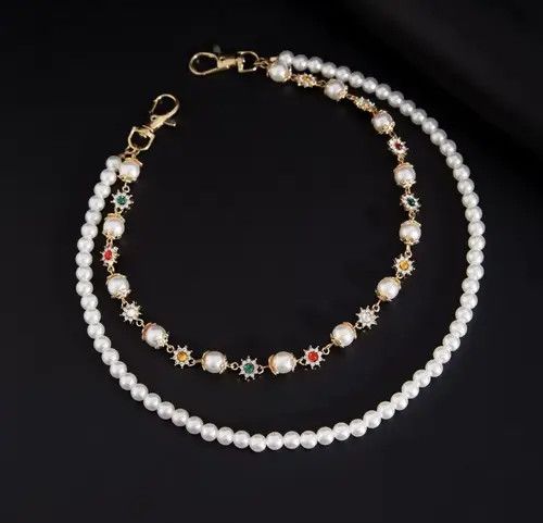Other Exquisite Imitation Pearl Keychain Wallet Belt Chain Size ONE SIZE - 5 Thumbnail