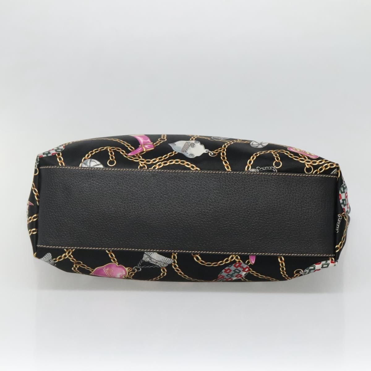 Gucci GUCCI Tote Bag Satin Outlet Black Gold Size ONE SIZE - 9 Thumbnail