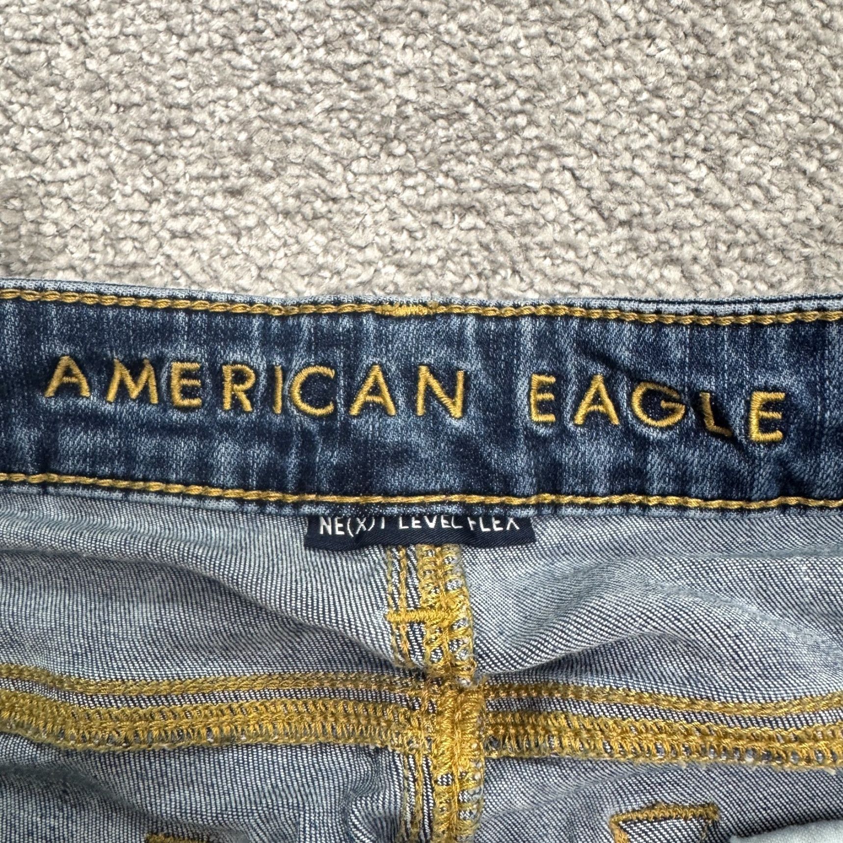 American Eagle Outfitters American Eagle Outfitters Skinny Jeans Men's 29x32 Blue Denim 5-Pocket Mid Rise Size US 29 - 6 Thumbnail