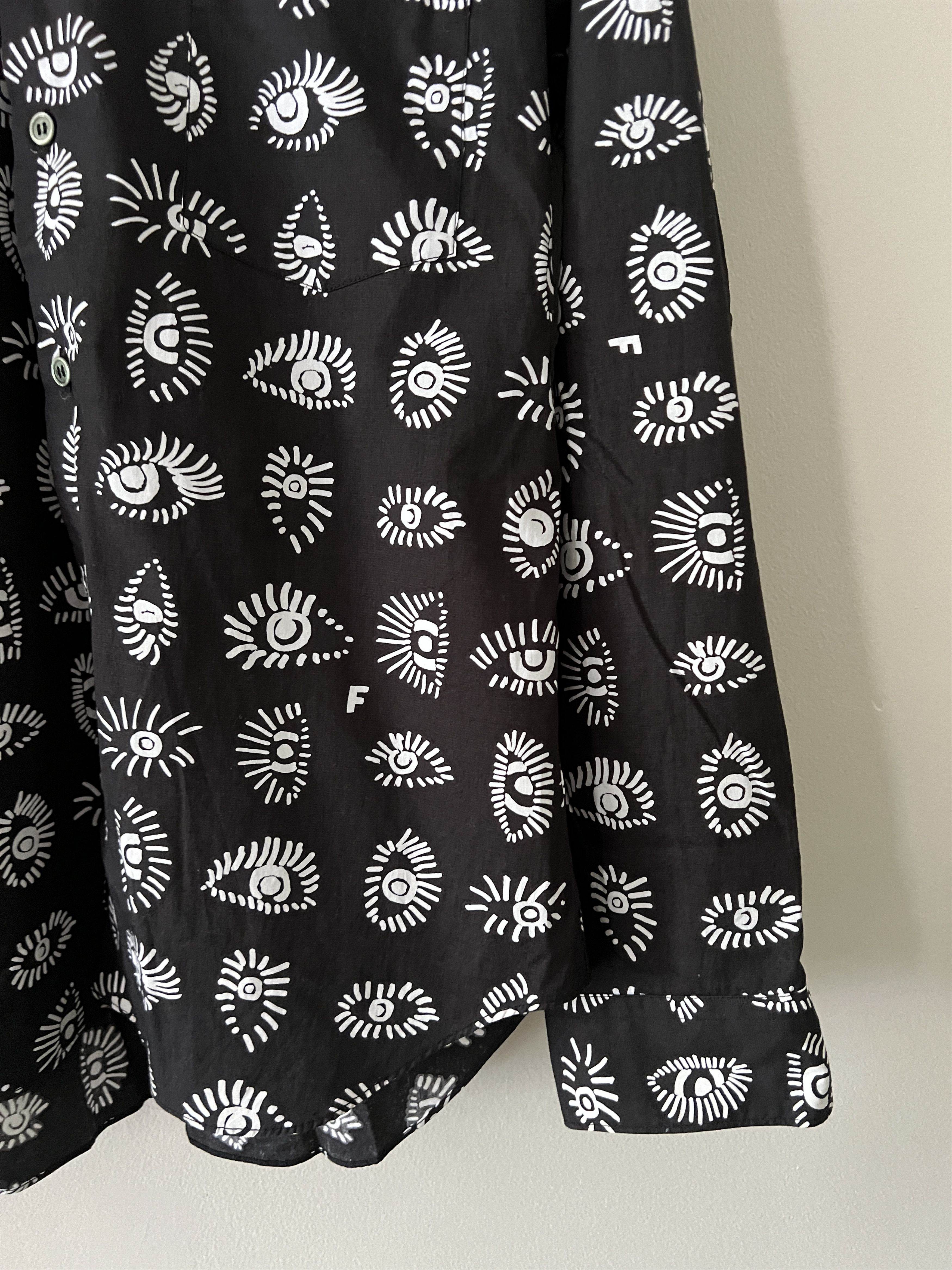 Comme des Garcons Black Comme Des Garcons, Black printed shirt Size US M / EU 48-50 / 2 - 2 Thumbnail