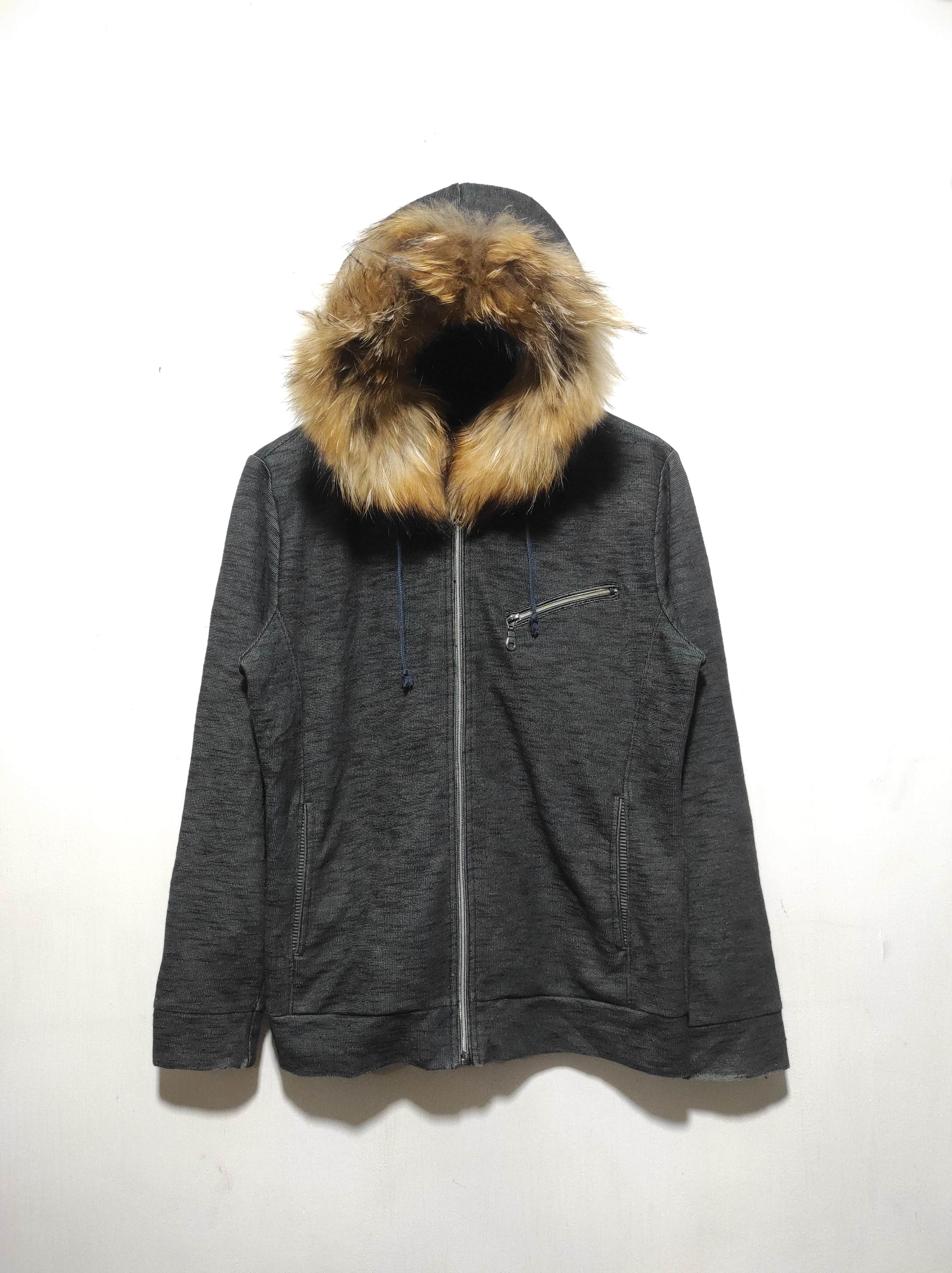 Japanese Brand Plus One Zip Fur Hoodie Size US M / EU 48-50 / 2 - 2 Thumbnail