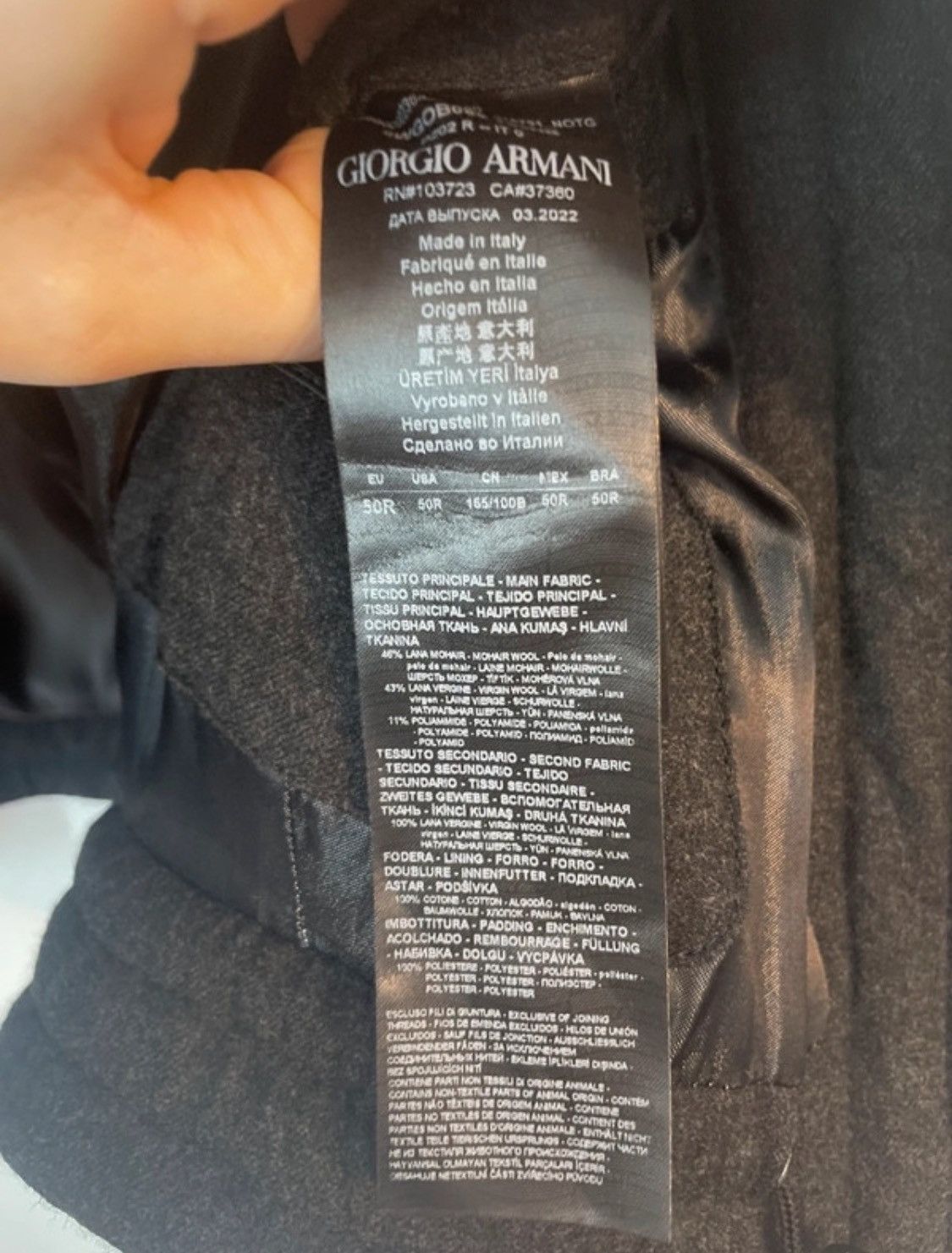 Giorgio Armani Giorgio Armani logos FW22 bomber jacket Size US M / EU 48-50 / 2 - 10 Thumbnail